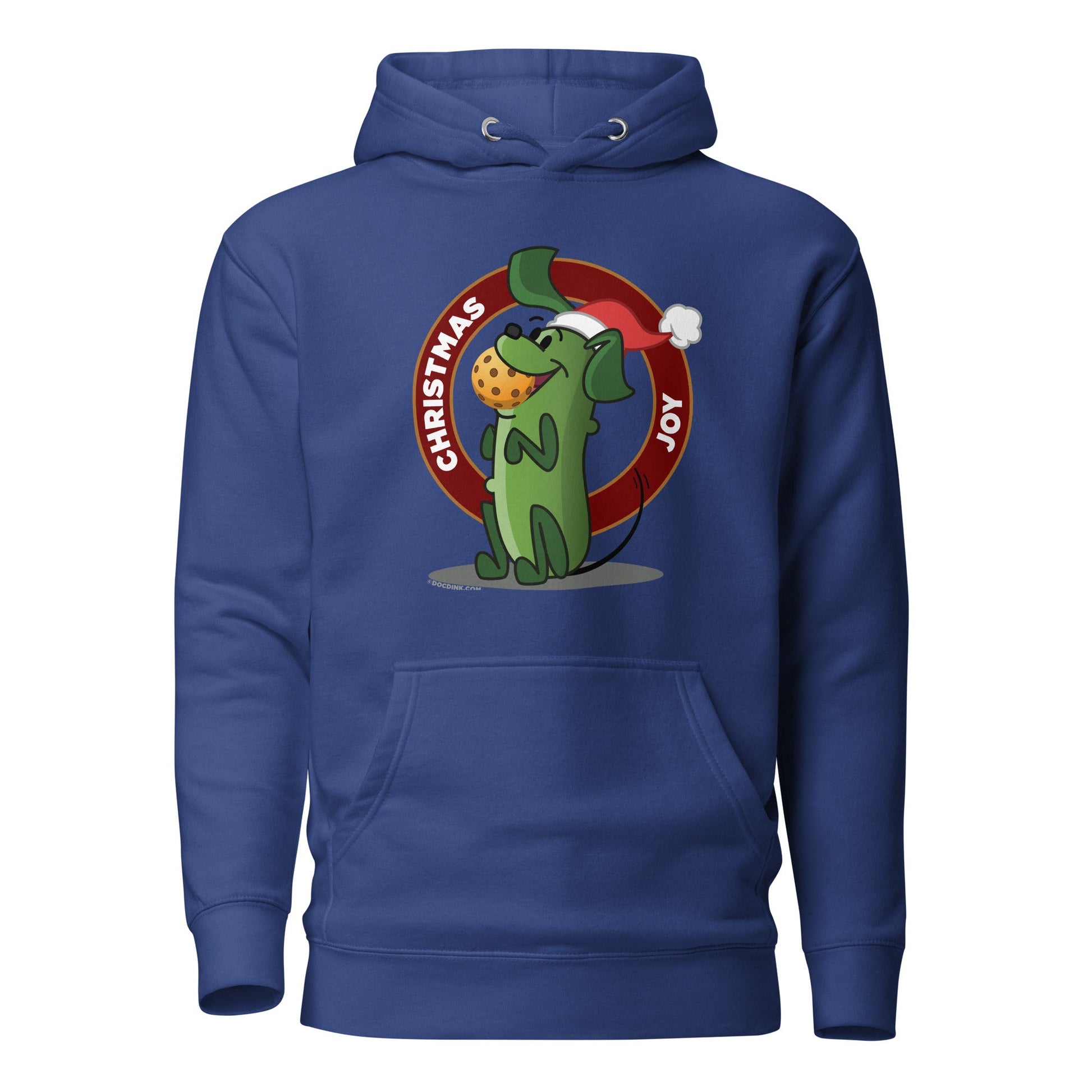 Warm Pickleball Hoodie - Pickles "Christmas Joy" - DocDink.com