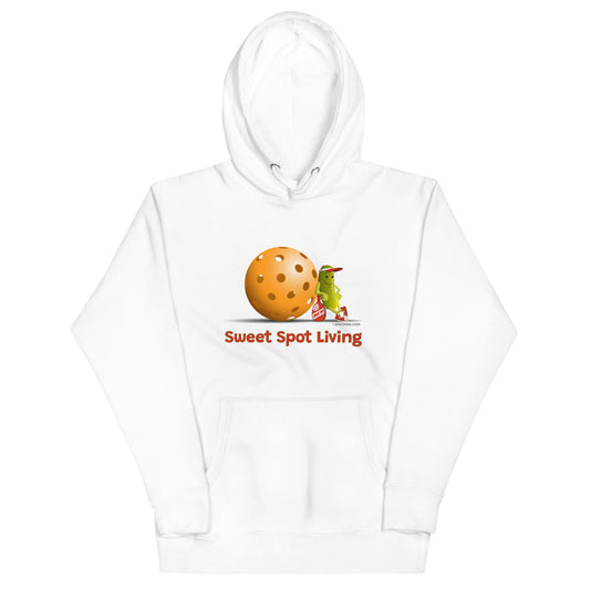 Unisex Pickleball Hoodie - Resting Pickleball - "Sweet Spot Living" - DocDink.com