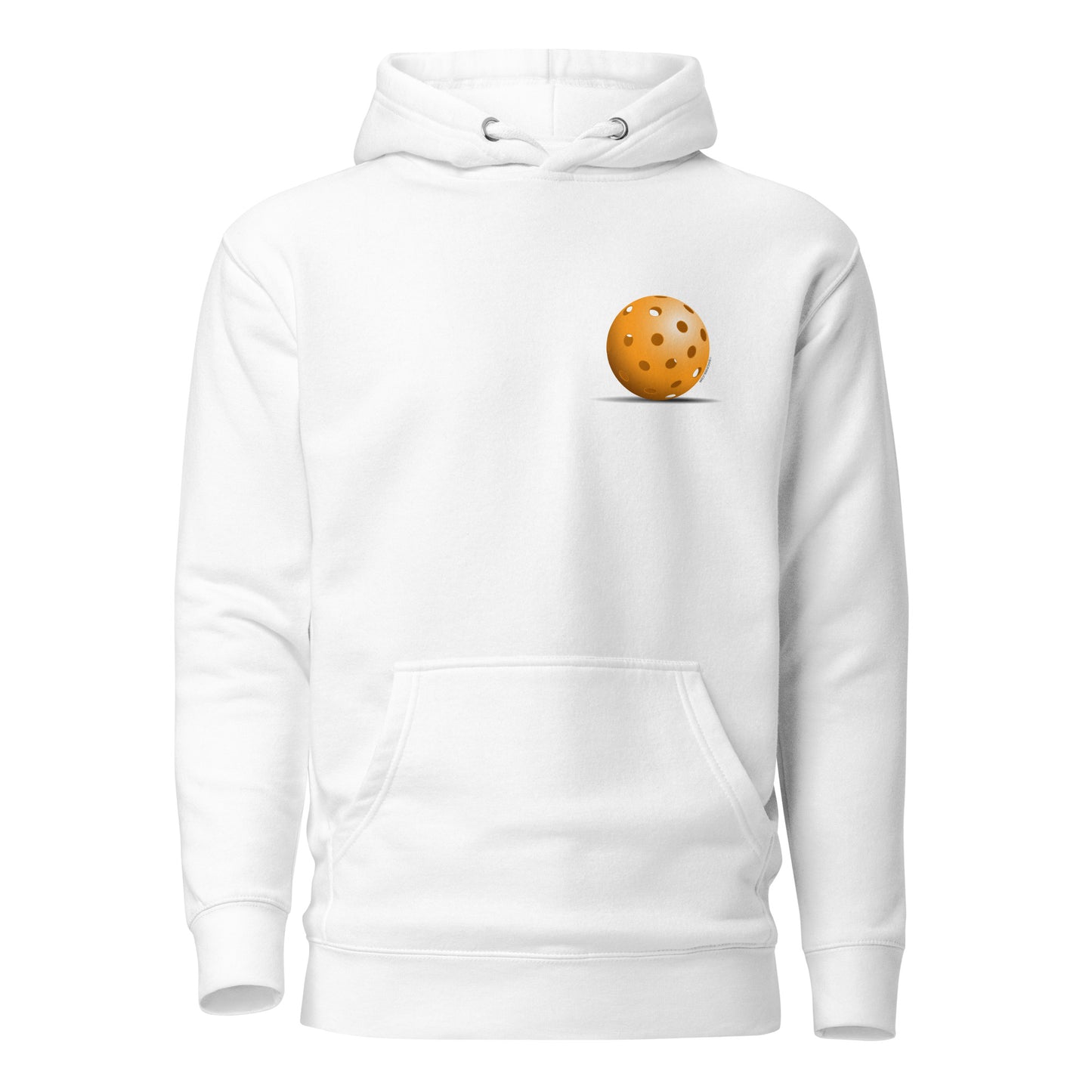 Warm Pickleball Hoodie - Resting Pickleball (back) + Pickleball (pocket) - DocDink.com