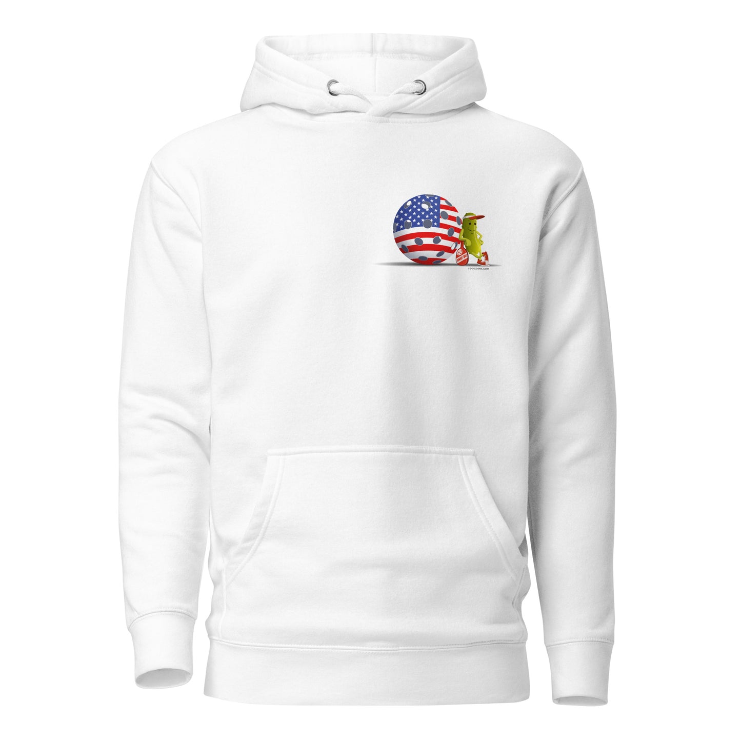 Warm Pickleball Hoodie - Resting Pickleball USA (pocket) - DocDink.com