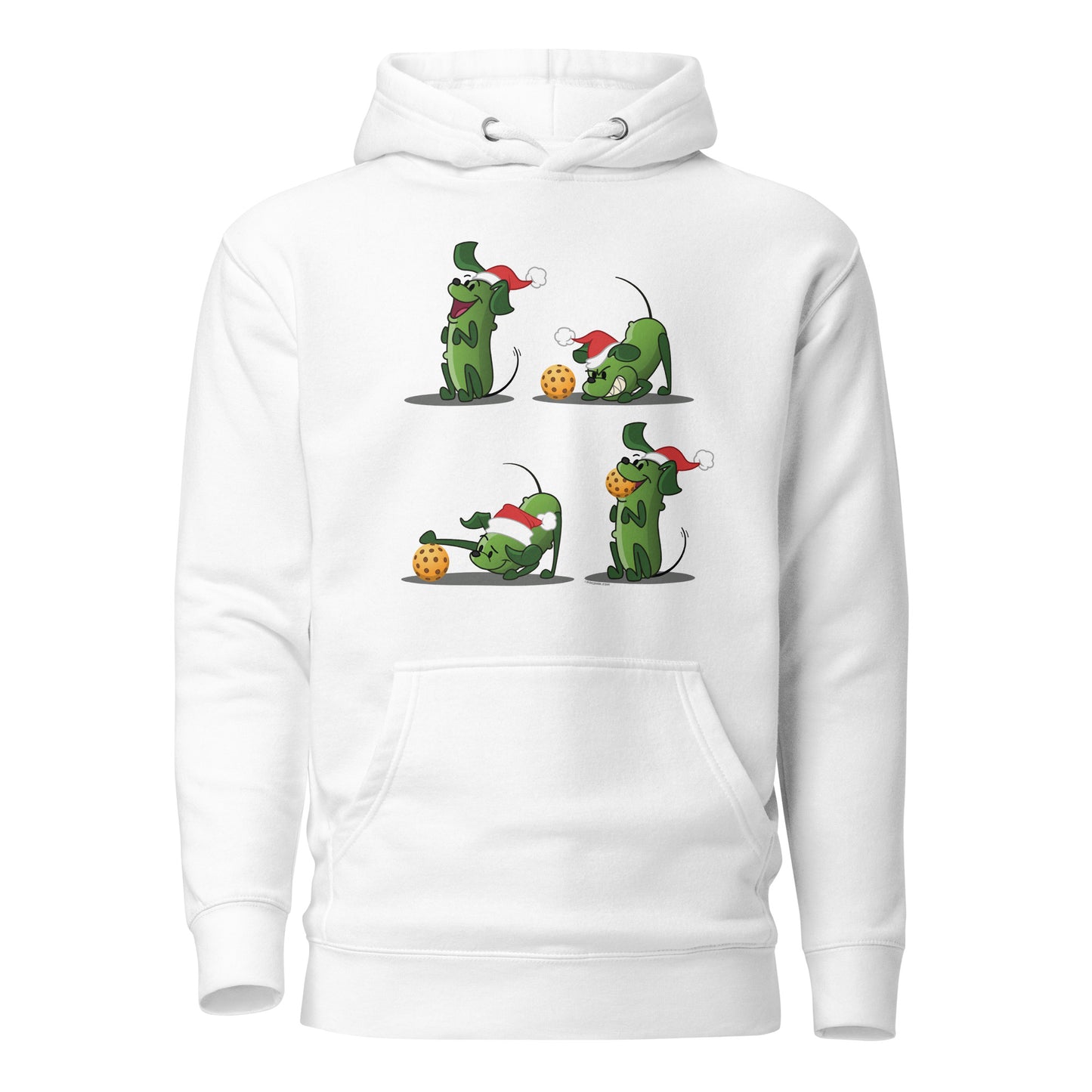 Warm Pickleball Hoodie - Pickles wants to Play! - Christmas sq. - DocDink.com