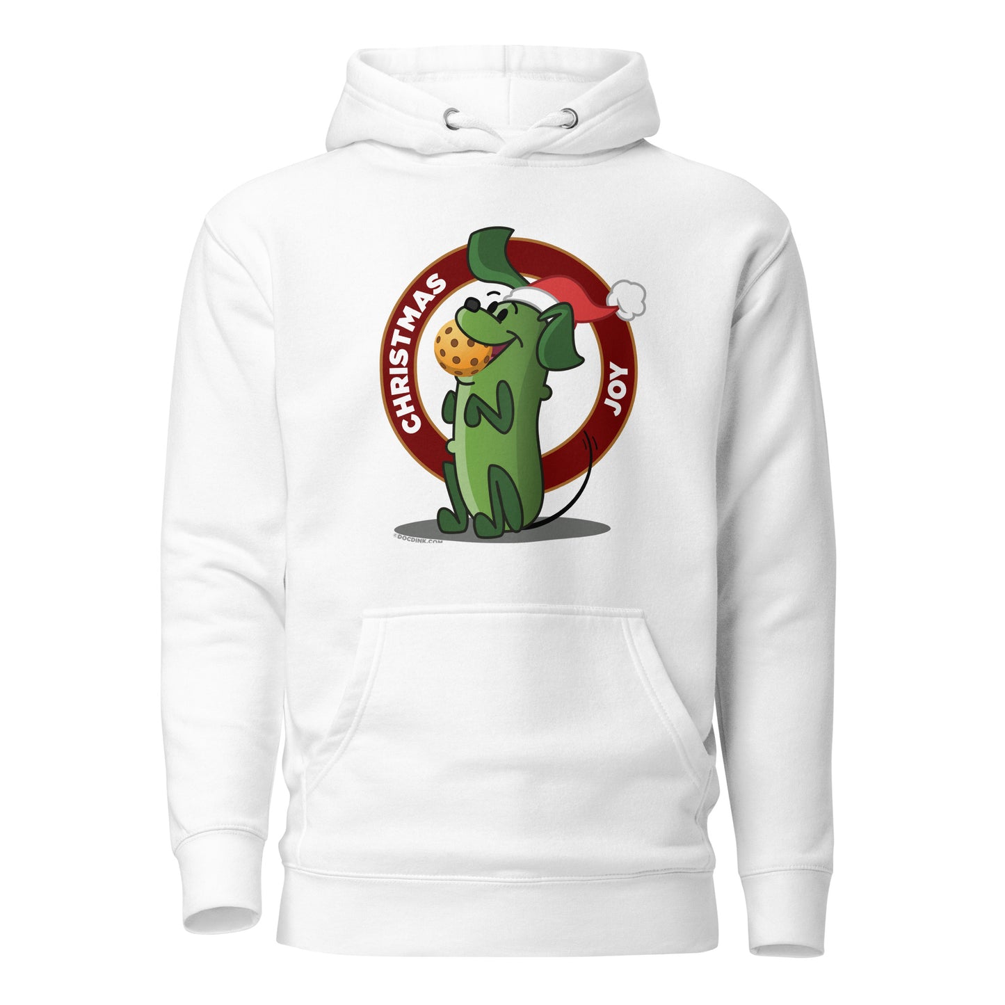 Warm Pickleball Hoodie - Pickles "Christmas Joy" - DocDink.com