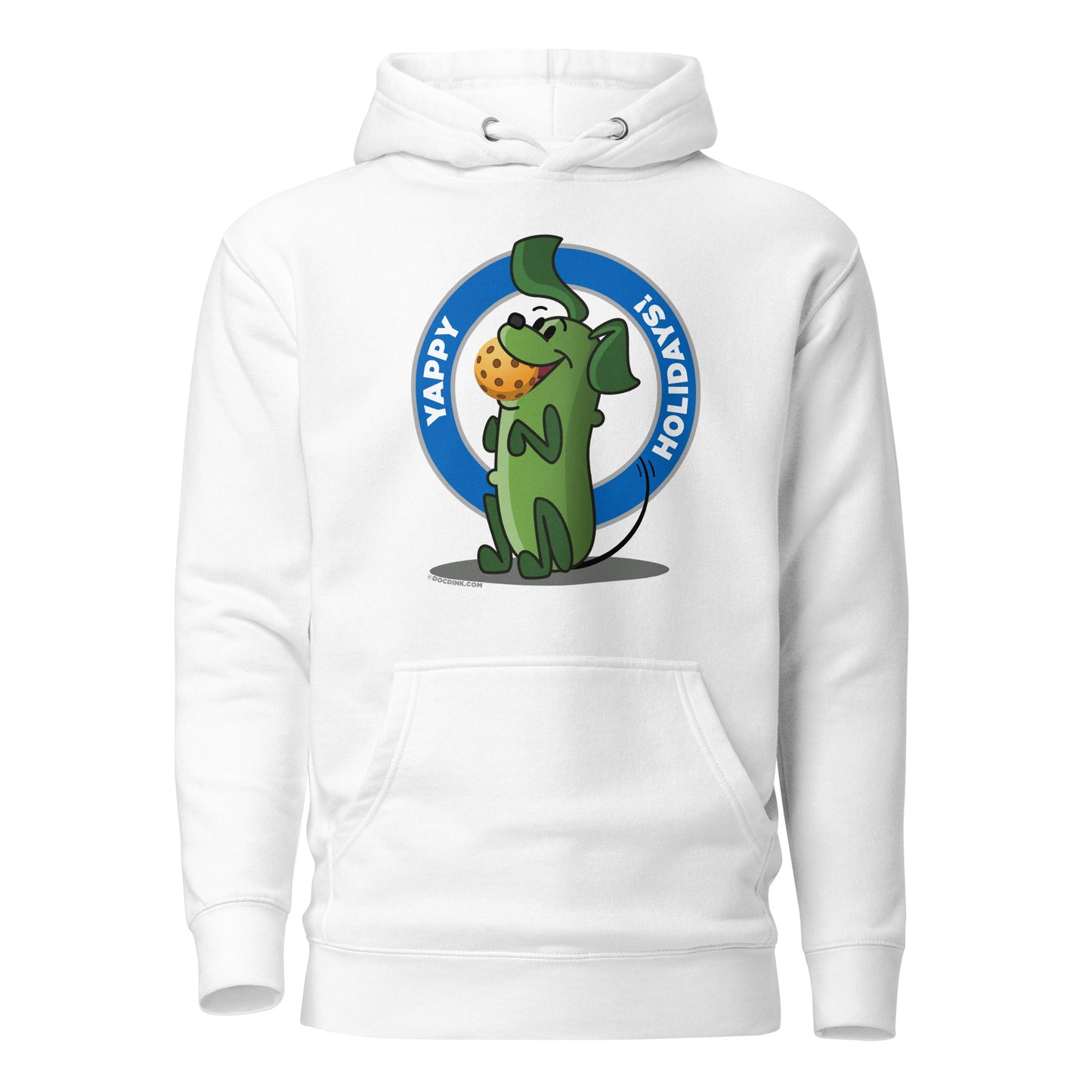 Warm Pickleball Hoodie - Pickles "Yappy Holidays" - DocDink.com