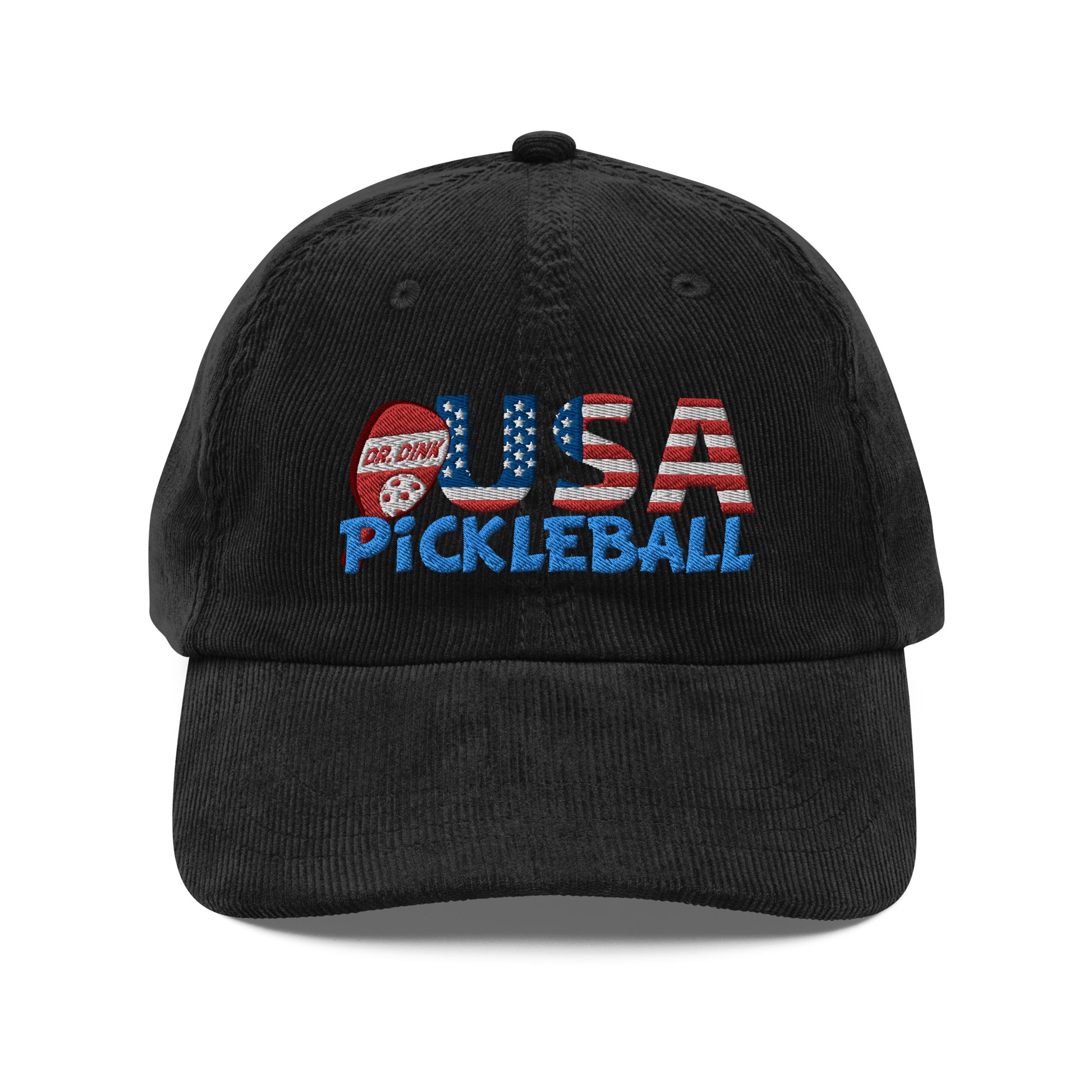 Vintage Corduroy Cap - "Pickleball USA" w/paddle - DocDink.com