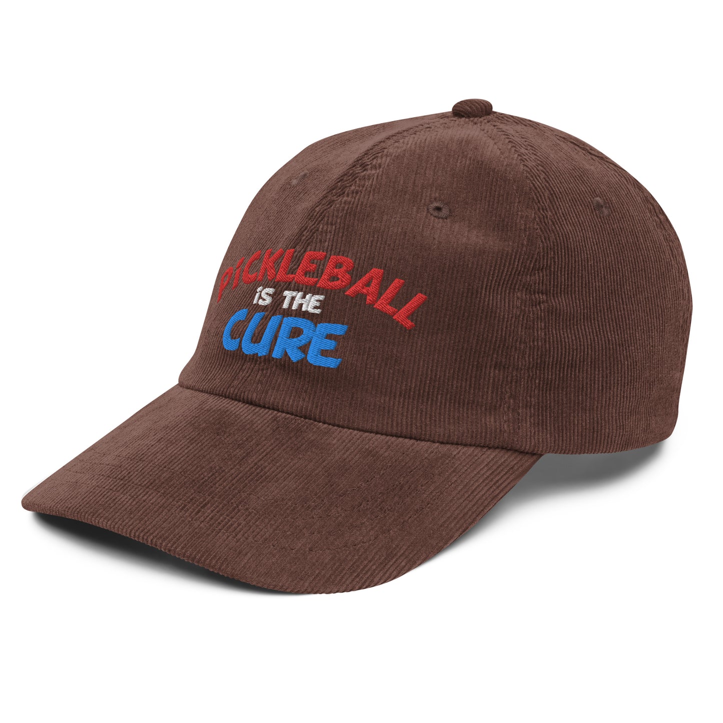 Vintage Corduroy Cap - "Pickleball is the Cure" - DocDink.com