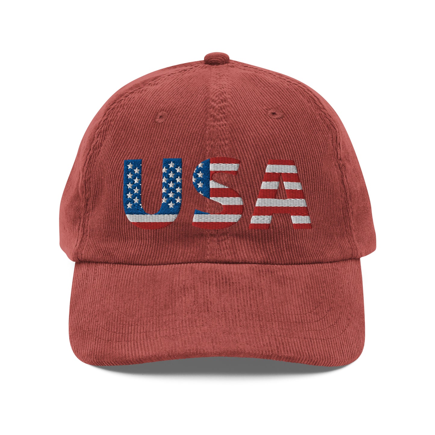 Vintage Corduroy Cap - "USA" - DocDink.com