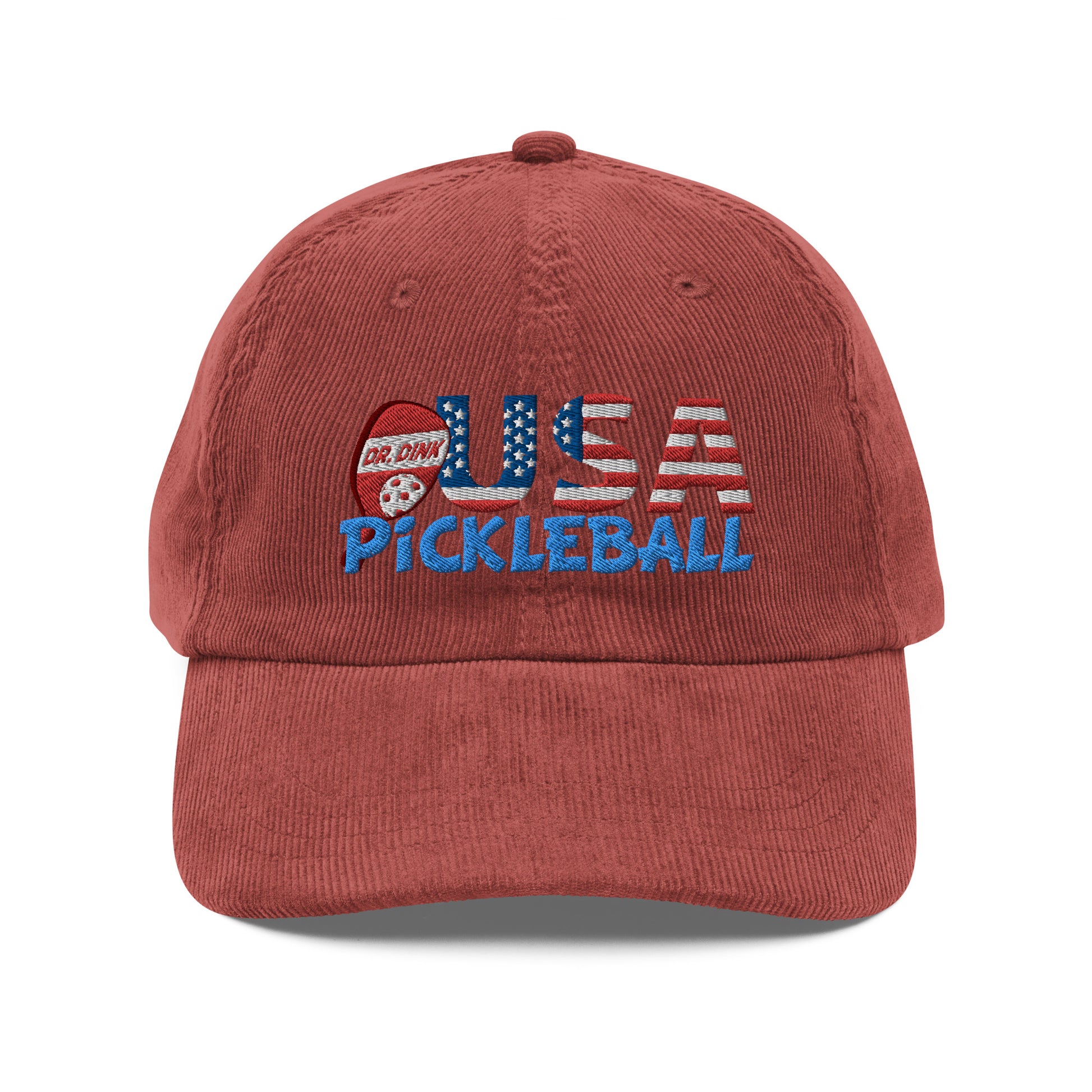 Vintage Corduroy Cap - "Pickleball USA" w/paddle - DocDink.com