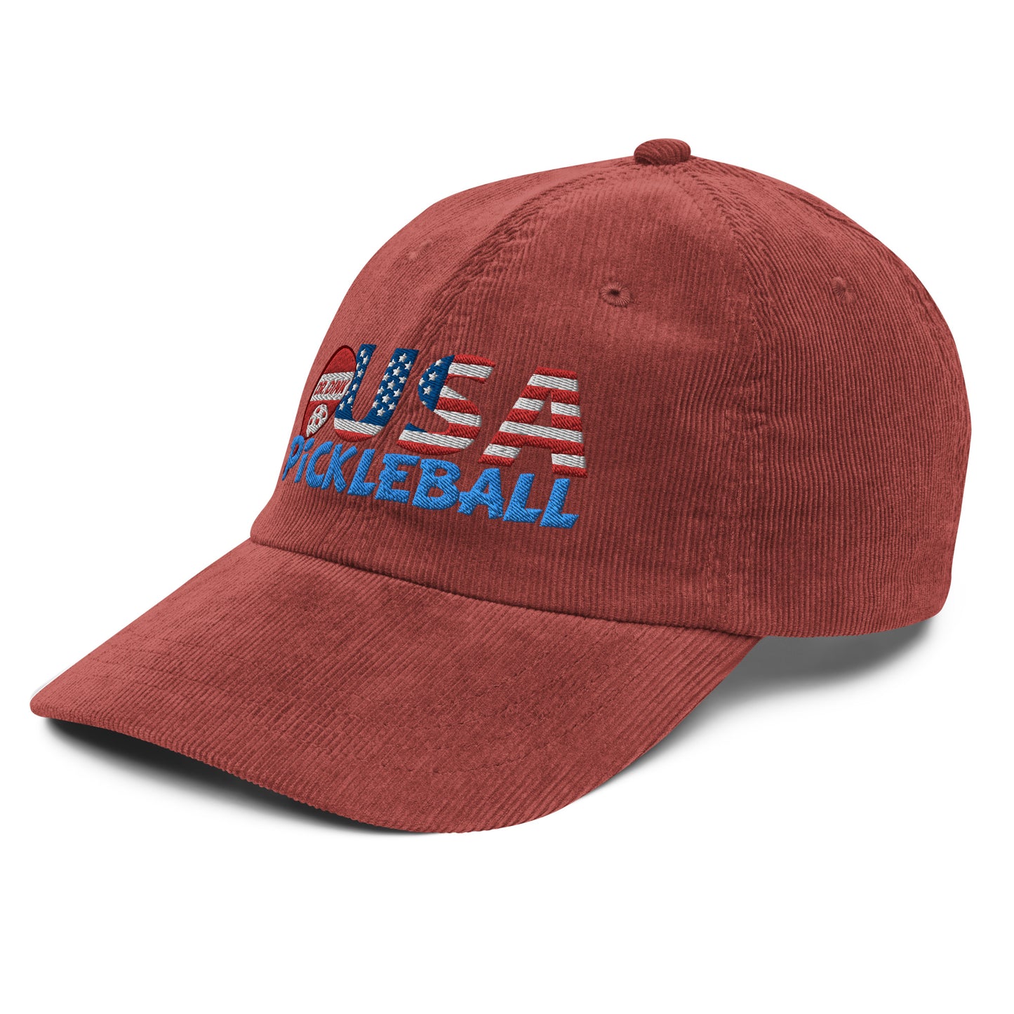 Vintage Corduroy Cap - "Pickleball USA" w/paddle - DocDink.com