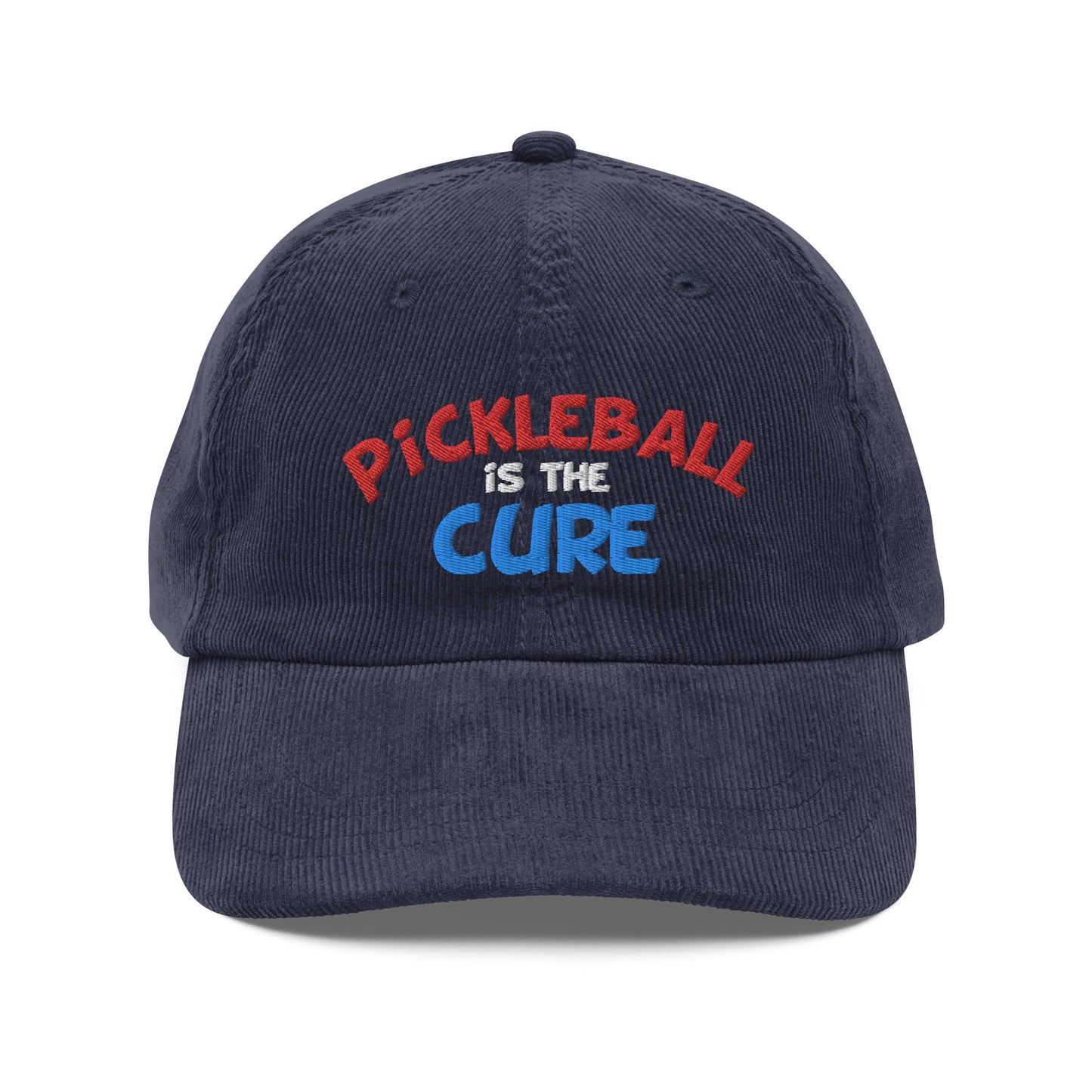 Vintage Corduroy Cap - "Pickleball is the Cure" - DocDink.com