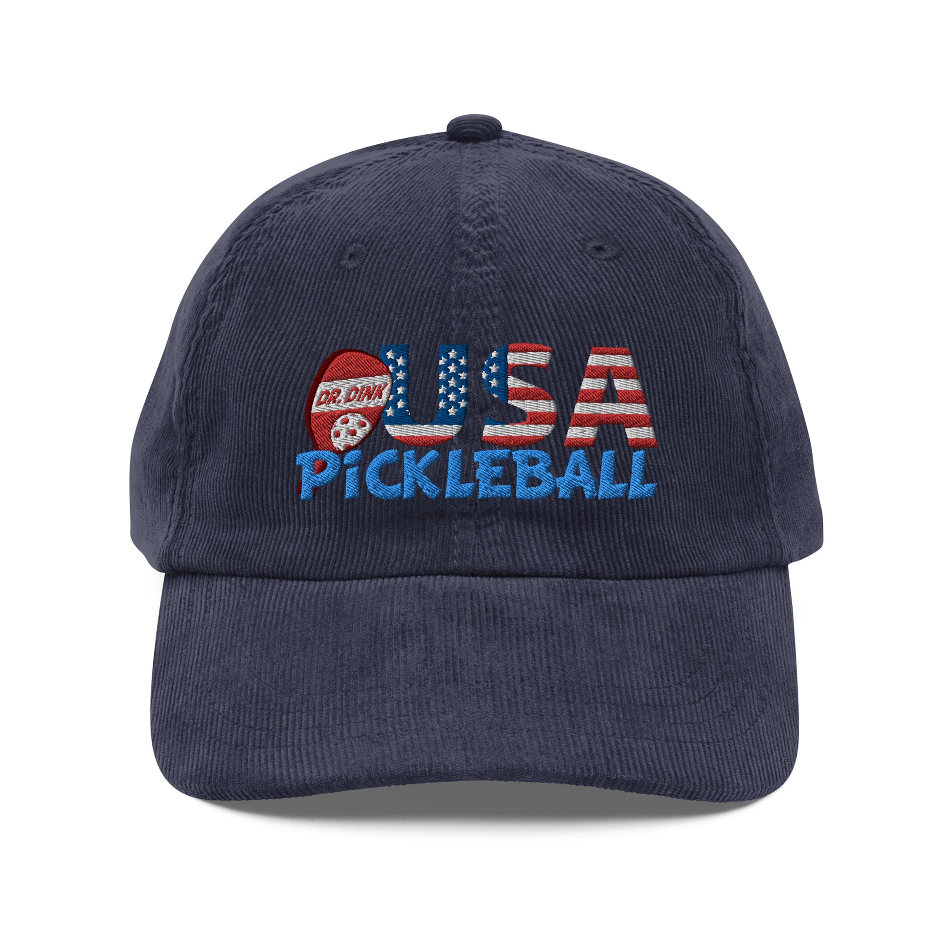 Vintage Corduroy Cap - "Pickleball USA" w/paddle - DocDink.com