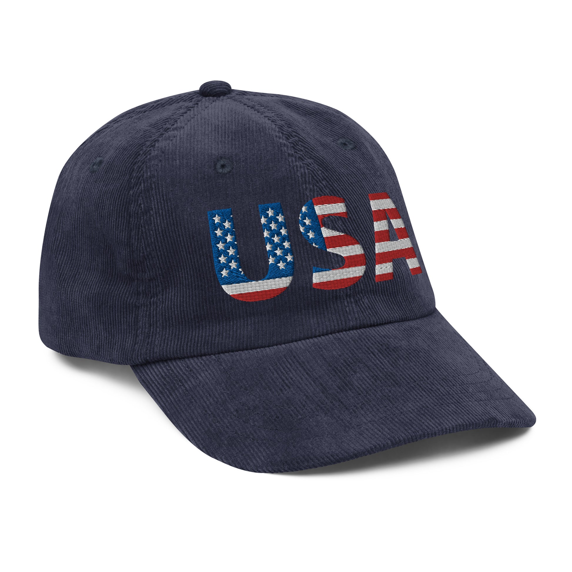 Vintage Corduroy Cap - "USA" - DocDink.com