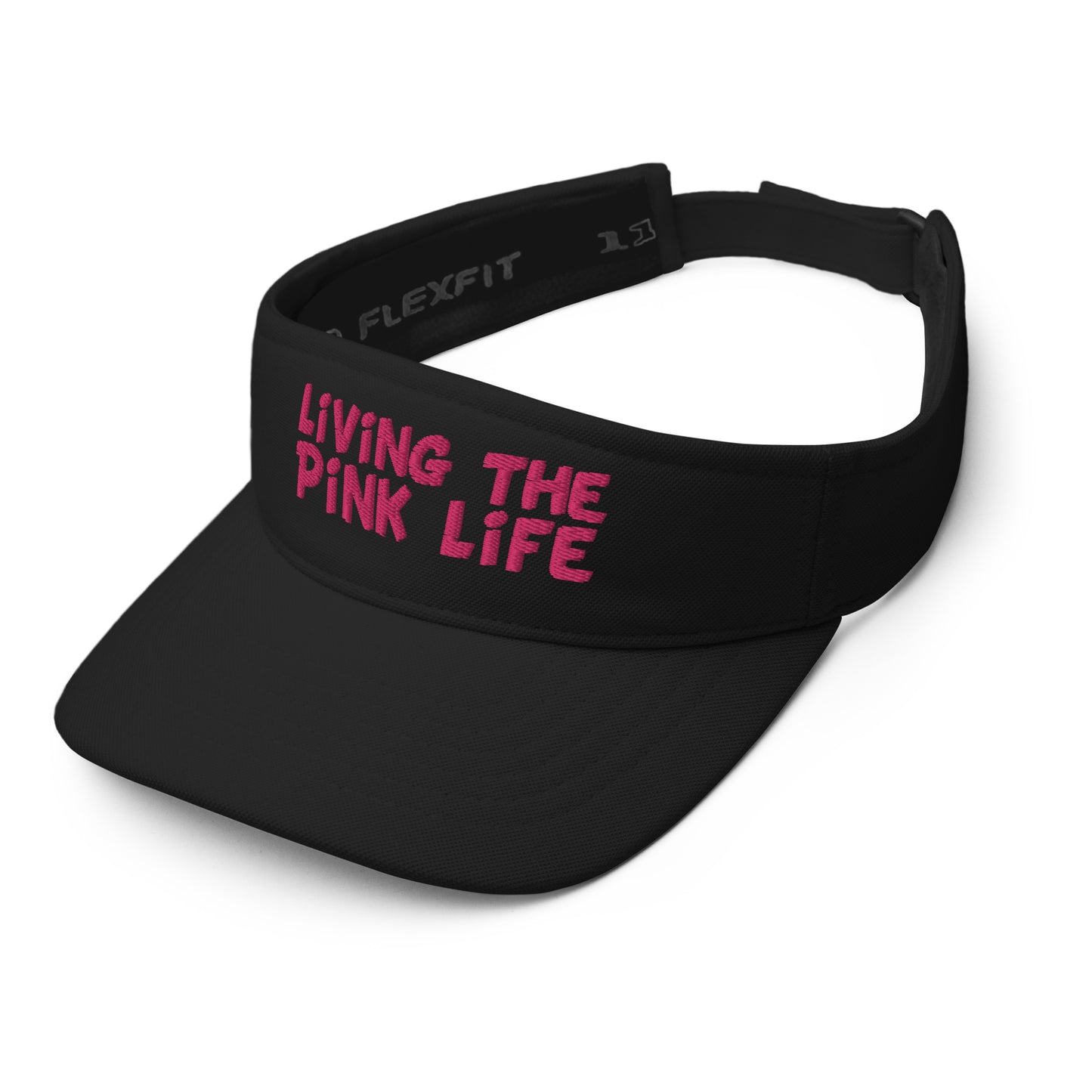 Pickleball Visor - "Living the Pink Life" - DocDink.com