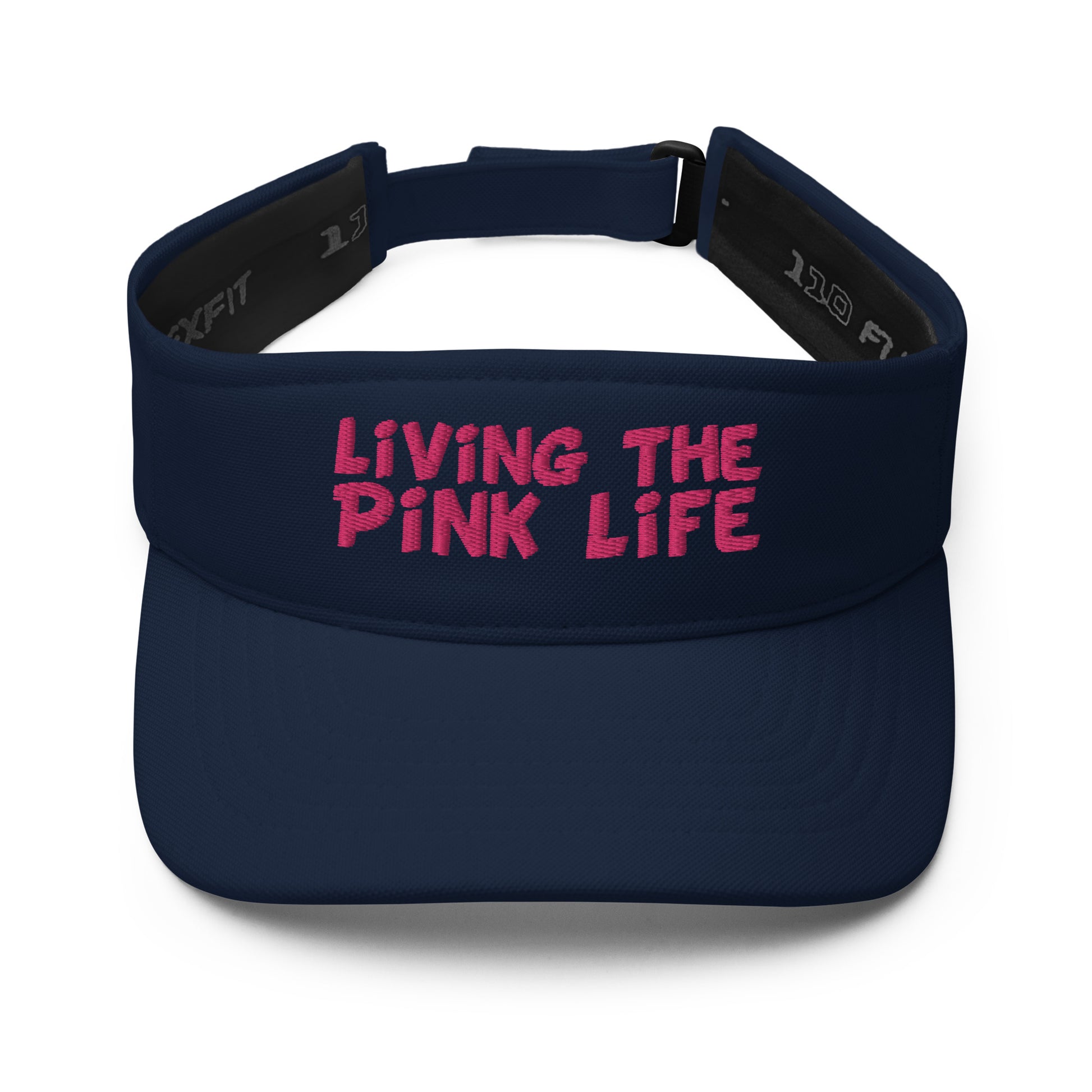 Pickleball Visor - "Living the Pink Life" - DocDink.com