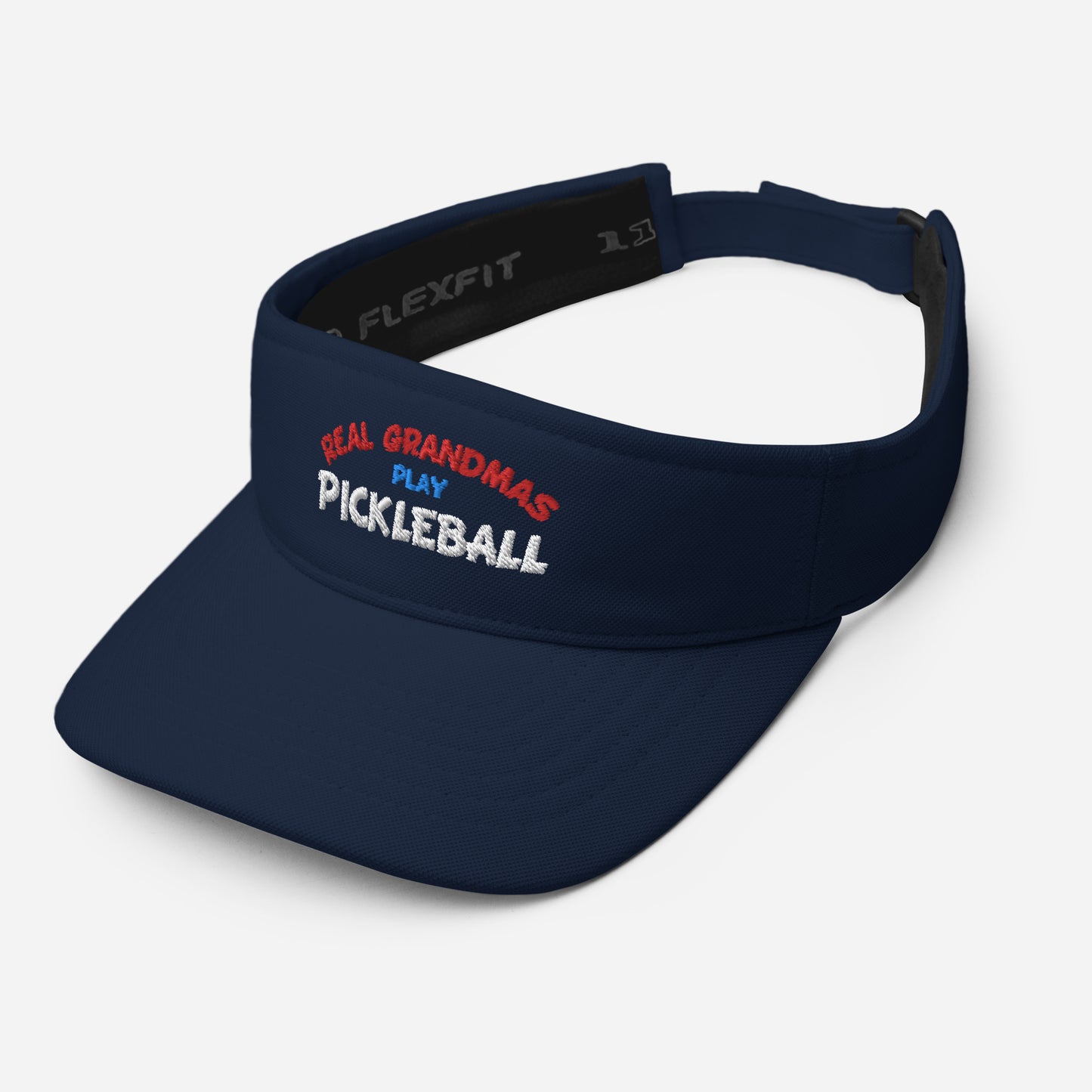 Pickleball Visor - "Real Grandmas Play Pickleball" - DocDink.com