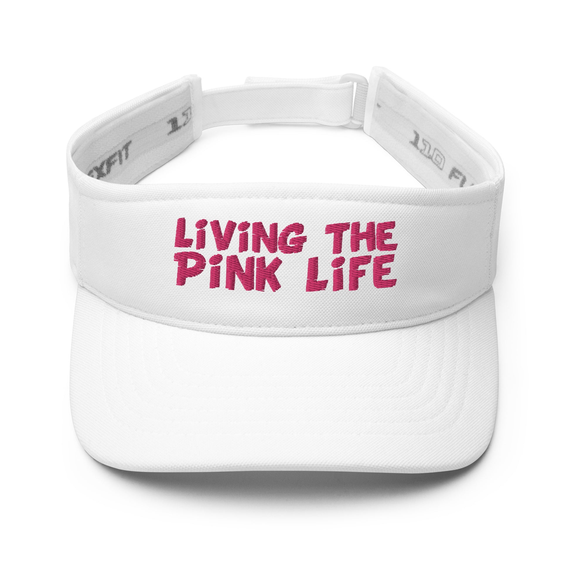 Pickleball Visor - "Living the Pink Life" - DocDink.com