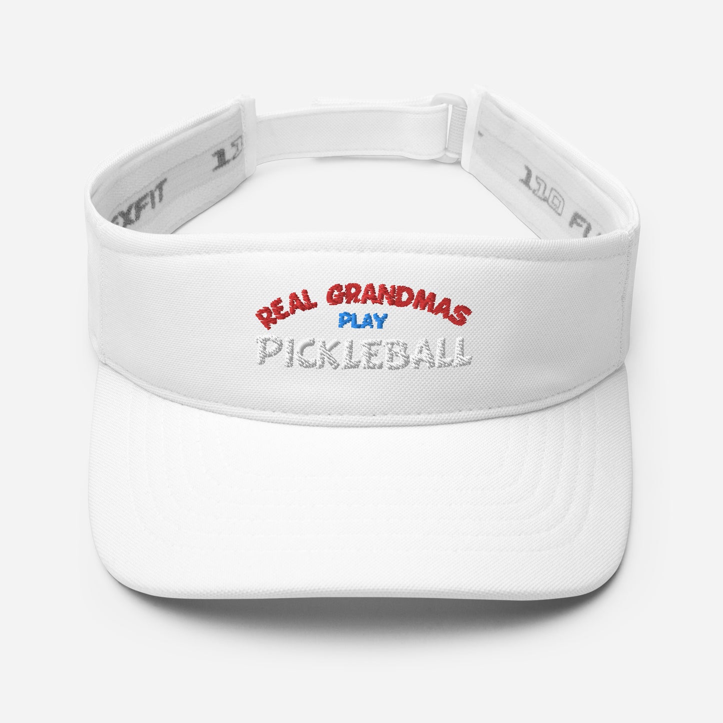 Pickleball Visor - "Real Grandmas Play Pickleball" - DocDink.com