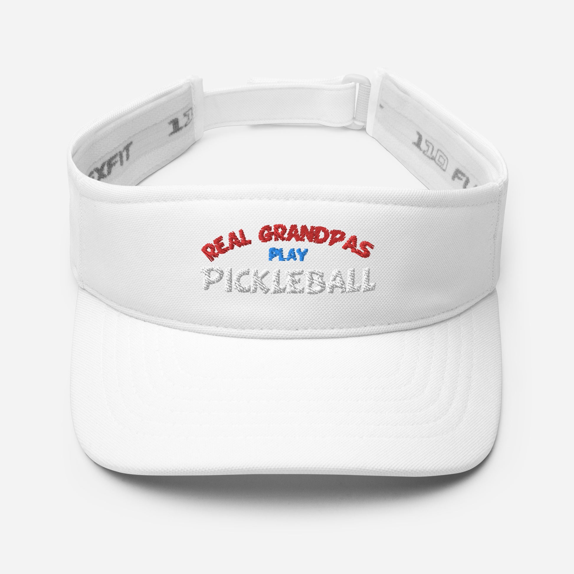 Pickleball Visor - "Real Grandpas Play Pickleball" - DocDink.com