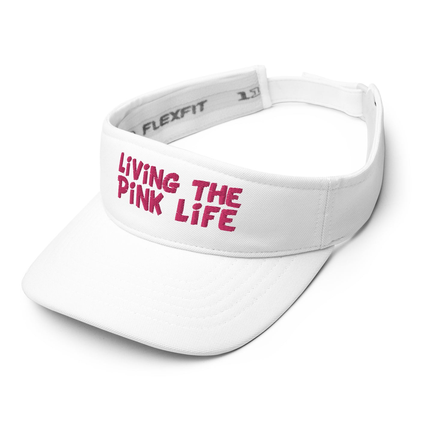 Pickleball Visor - "Living the Pink Life" - DocDink.com