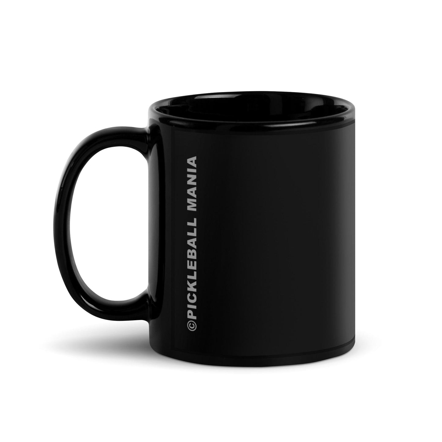 Black Glossy Pickleball Mug - Just Resting - DocDink.com