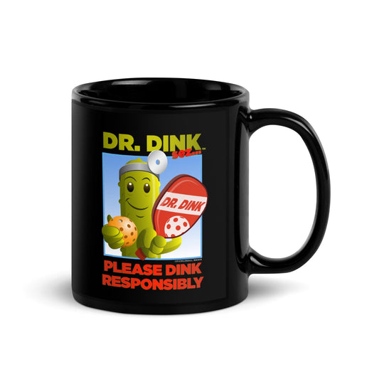 Pickleball Mug - "Please Dink Responsibly!" - DocDink.com