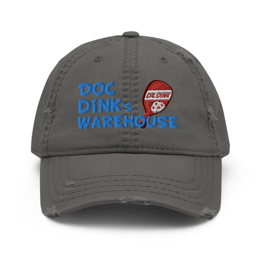 Distressed Dad Hat - Doc Dink's Warehouse - CHARCOAL - DocDink.com