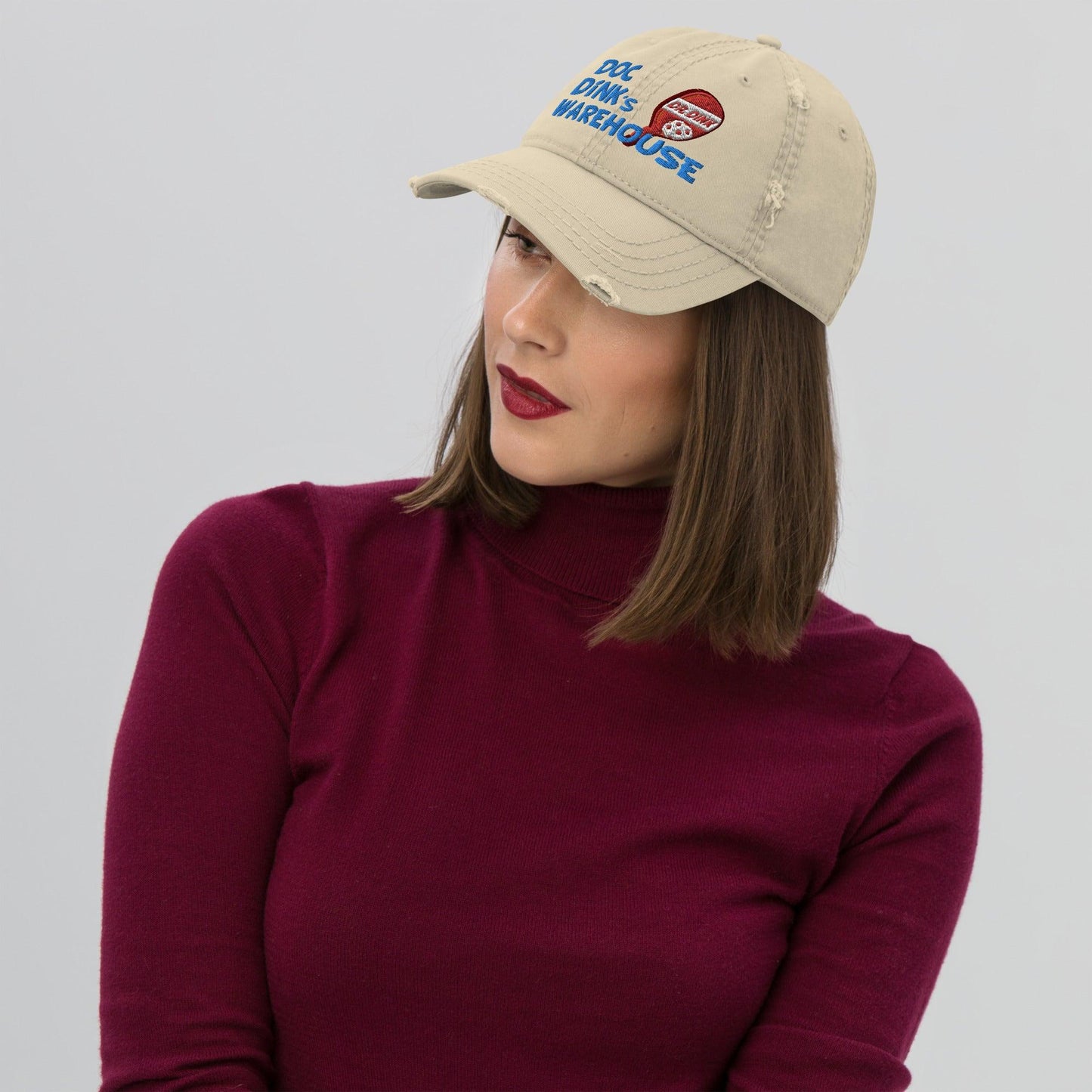 Distressed Dad Hat - Doc Dink's Warehouse - KHAKI - DocDink.com