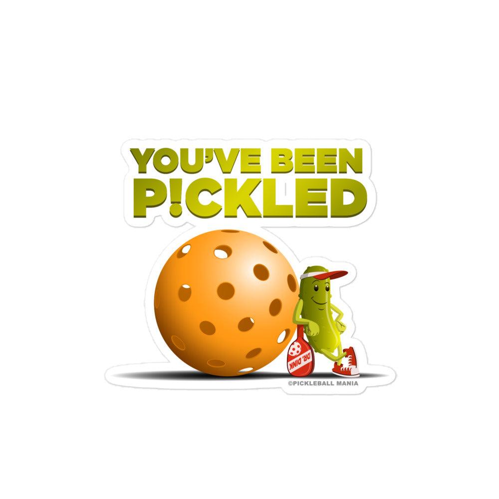 Pickleball Stickers - "You've been Pickled!" - DocDink.com