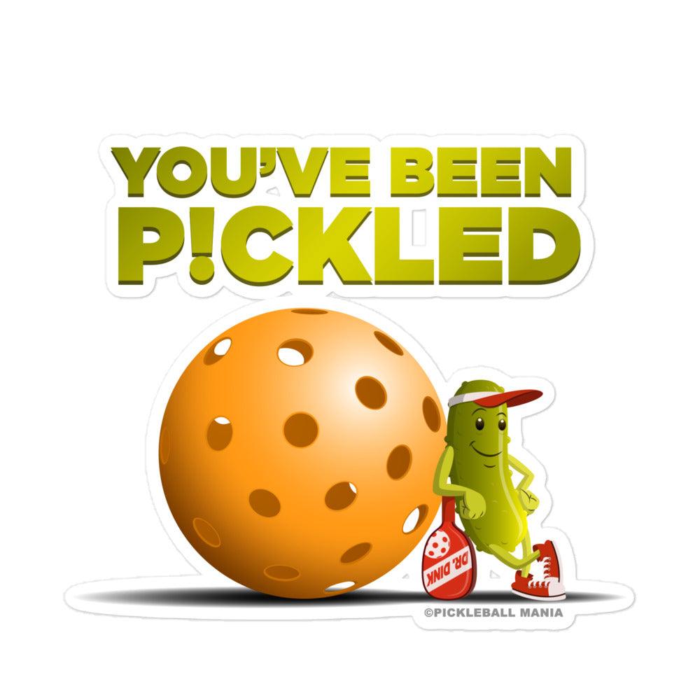 Pickleball Stickers - "You've been Pickled!" - DocDink.com