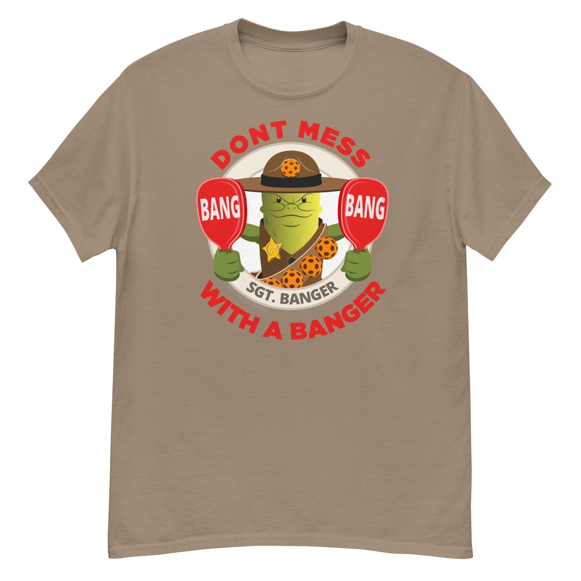 100% Cotton Pickleball T-Shirt - "Don't Mess with a Banger" - DocDink.com