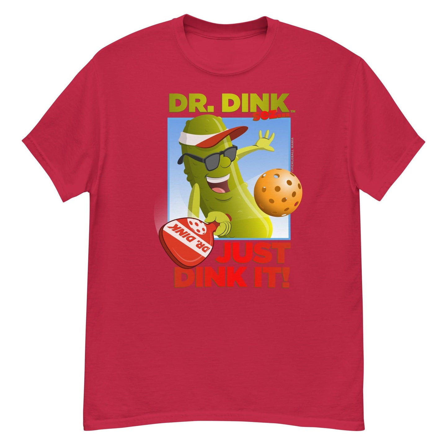 100% Cotton Pickleball T-Shirt - "Just Dink It!" - DocDink.com