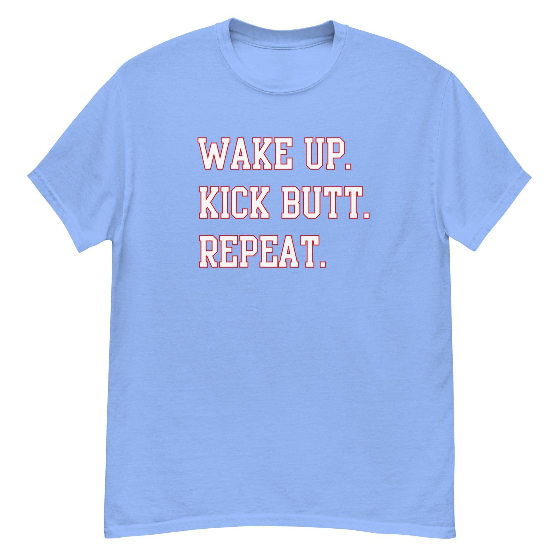 100% Cotton T-Shirt - WAKE UP - White - DocDink.com