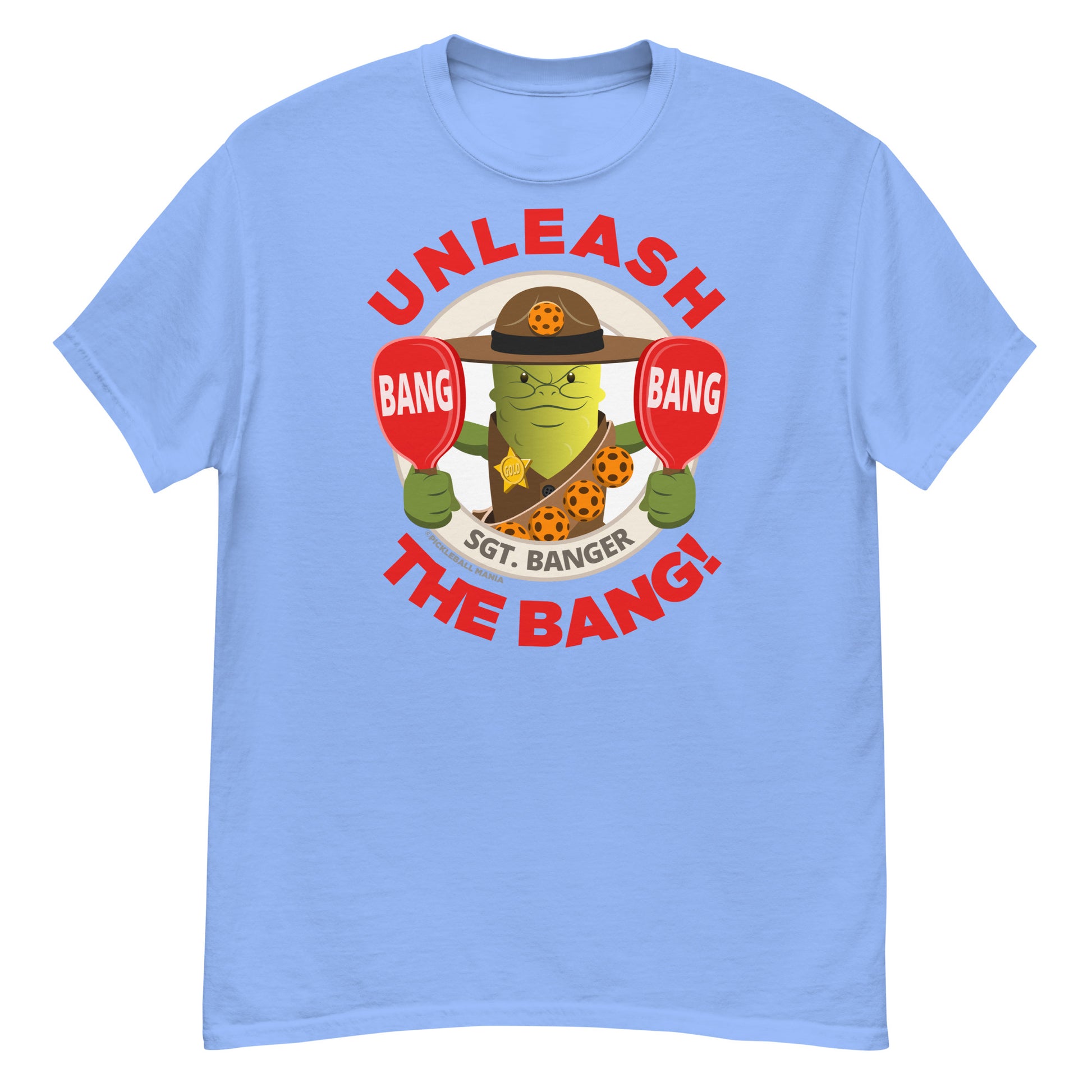 100% Cotton Pickleball T-Shirt - "Unleash the Bang!" - DocDink.com