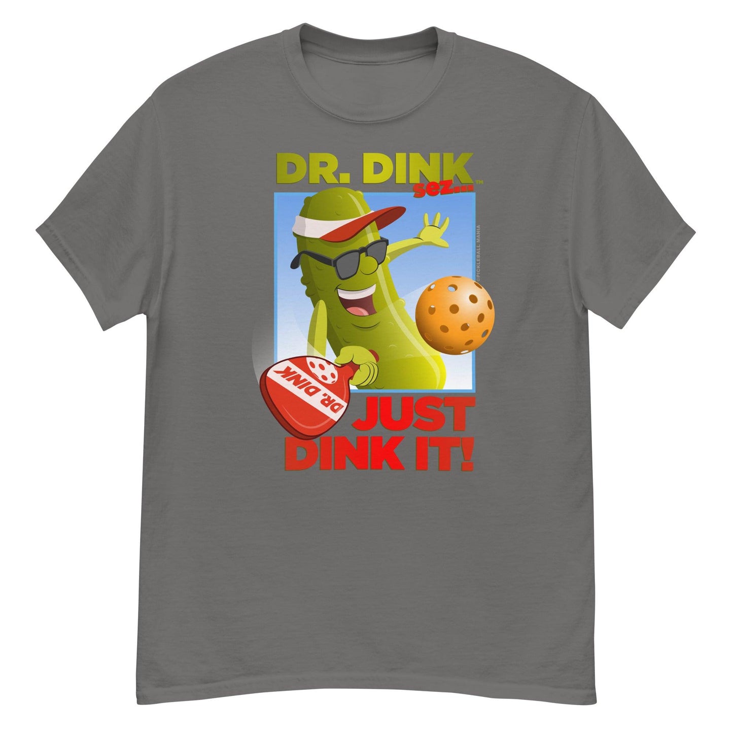 100% Cotton Pickleball T-Shirt - "Just Dink It!" - DocDink.com