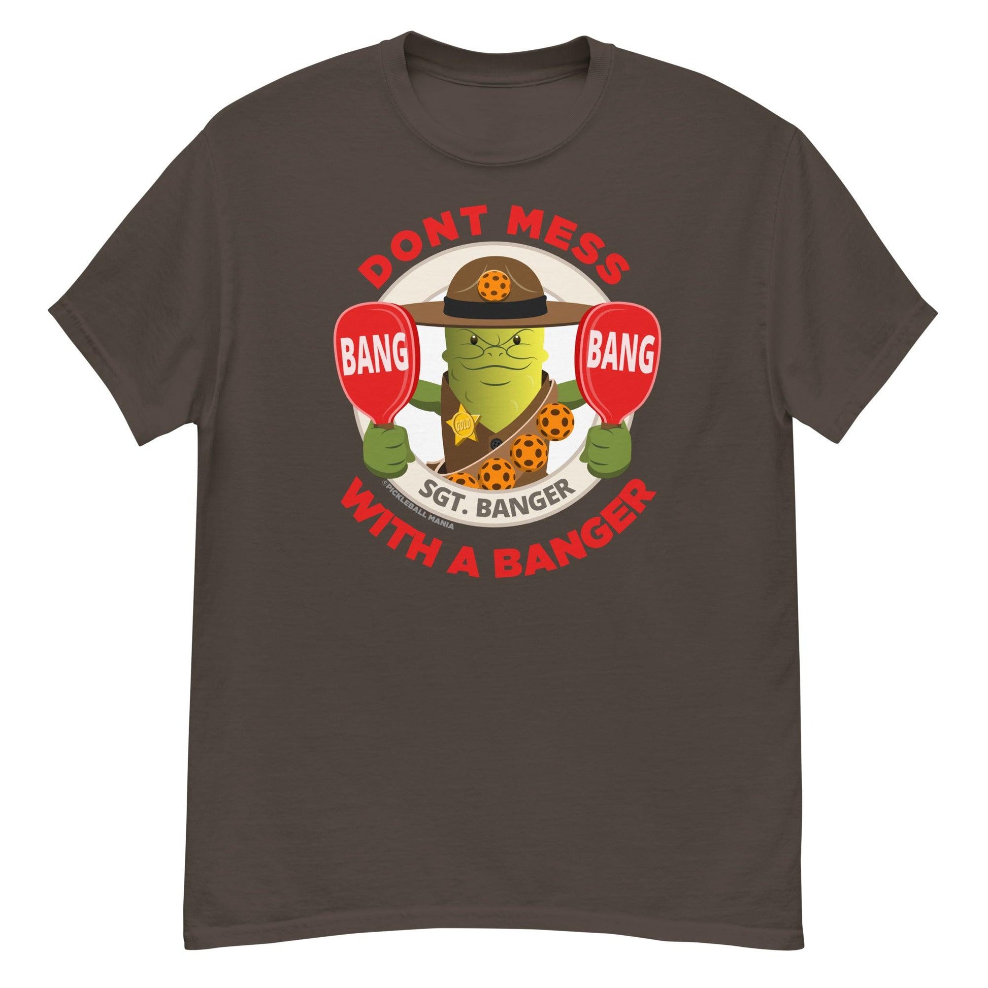 100% Cotton Pickleball T-Shirt - "Don't Mess with a Banger" - DocDink.com