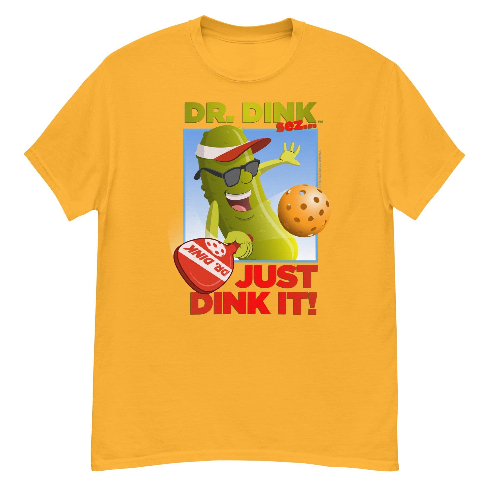 100% Cotton Pickleball T-Shirt - "Just Dink It!" - DocDink.com