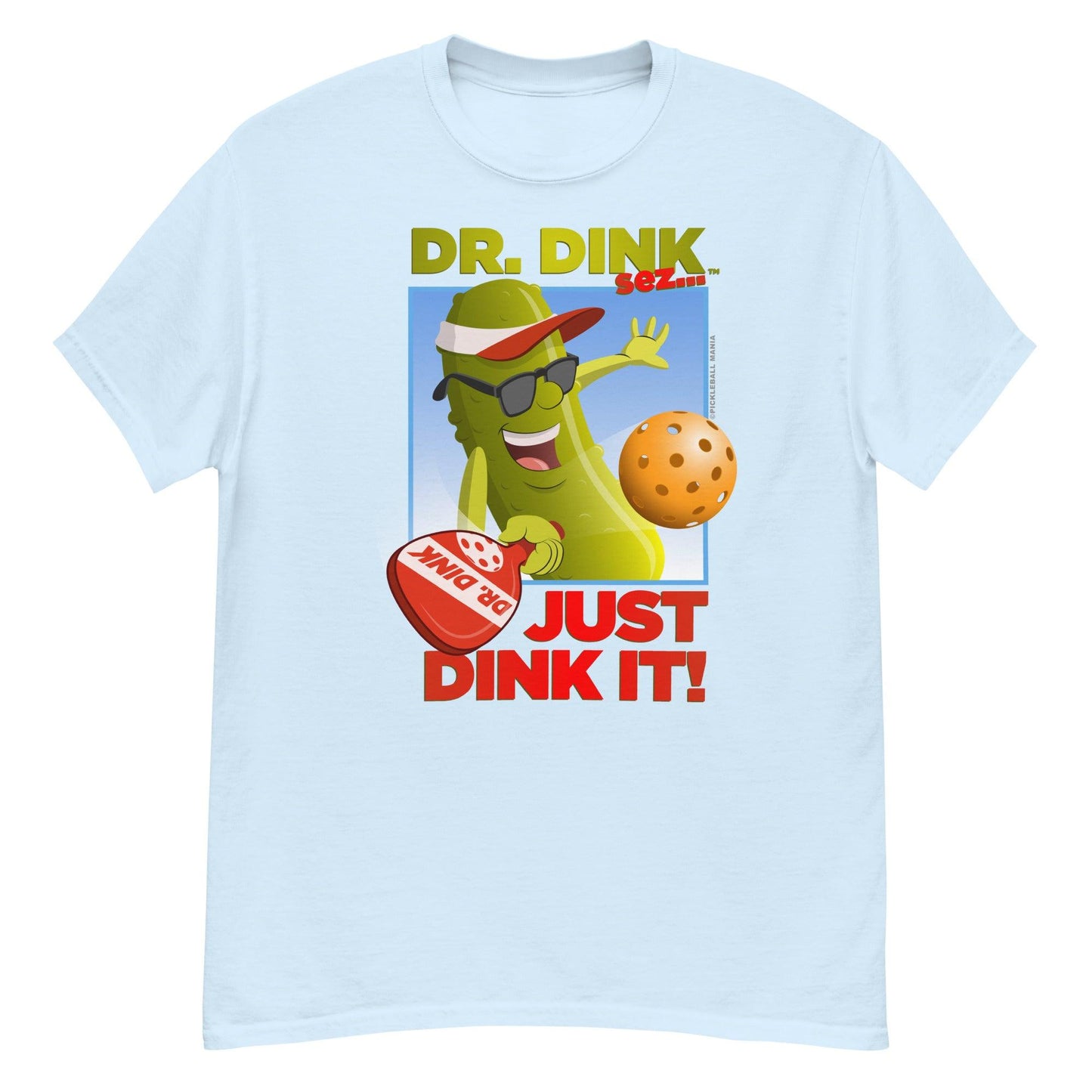 100% Cotton Pickleball T-Shirt - "Just Dink It!" - DocDink.com