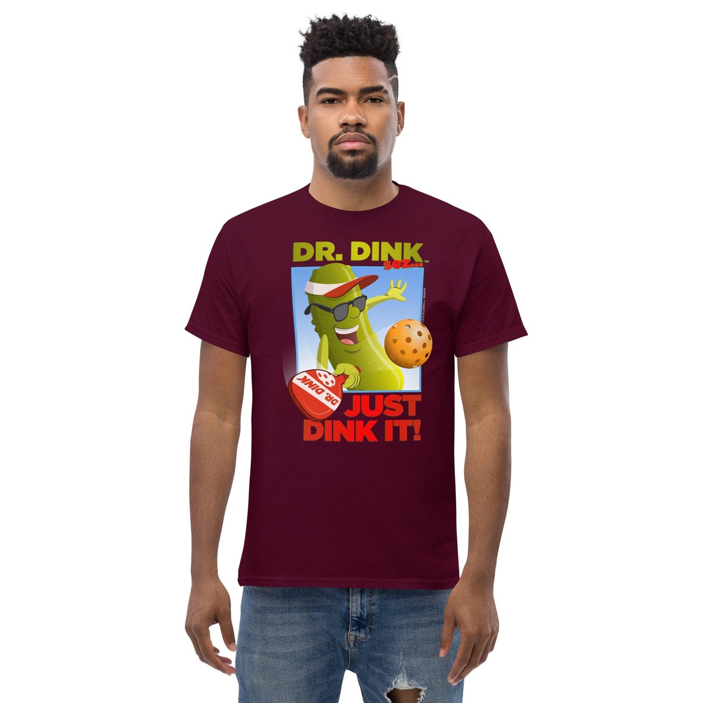 100% Cotton Pickleball T-Shirt - "Just Dink It!" - DocDink.com