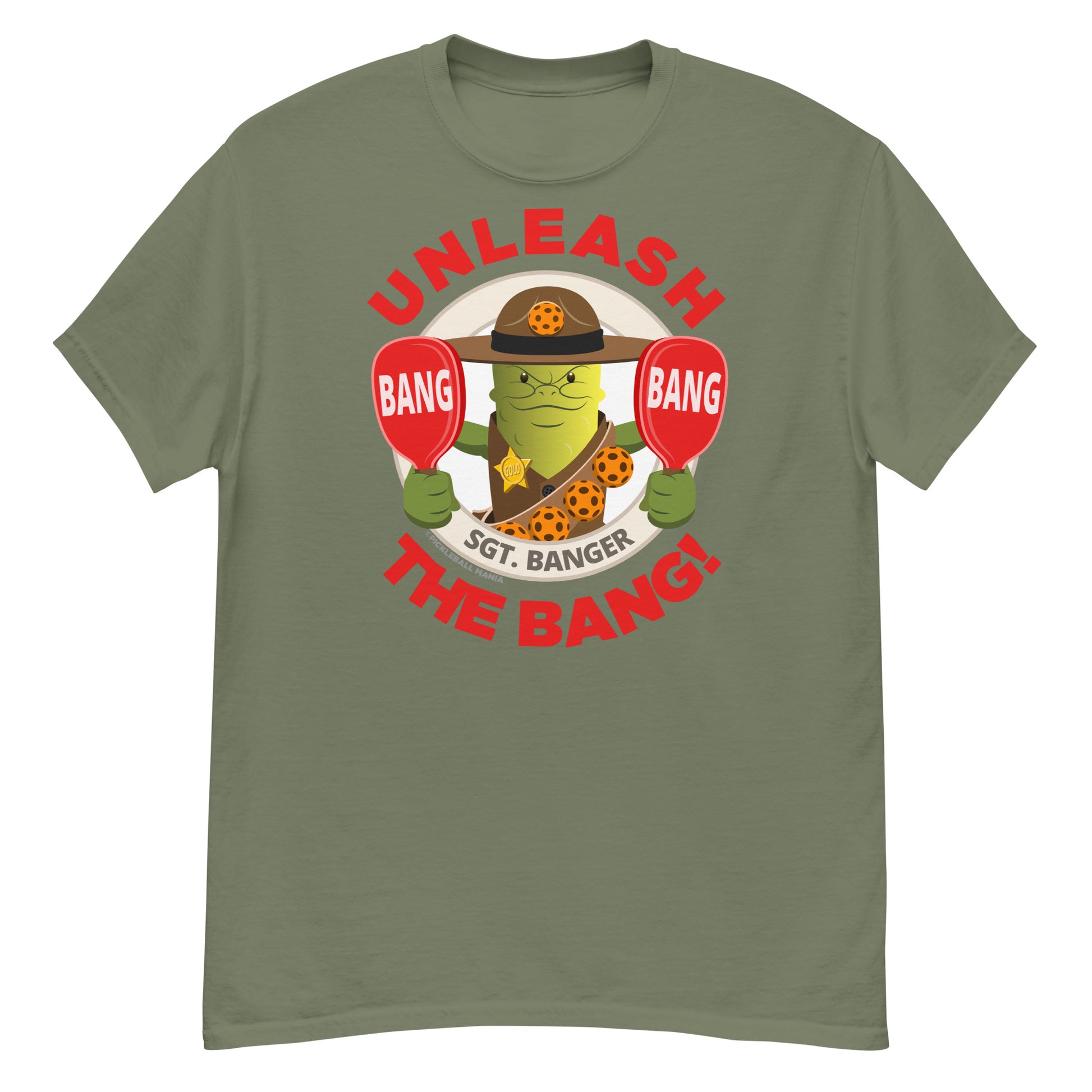 100% Cotton Pickleball T-Shirt - "Unleash the Bang!" - DocDink.com