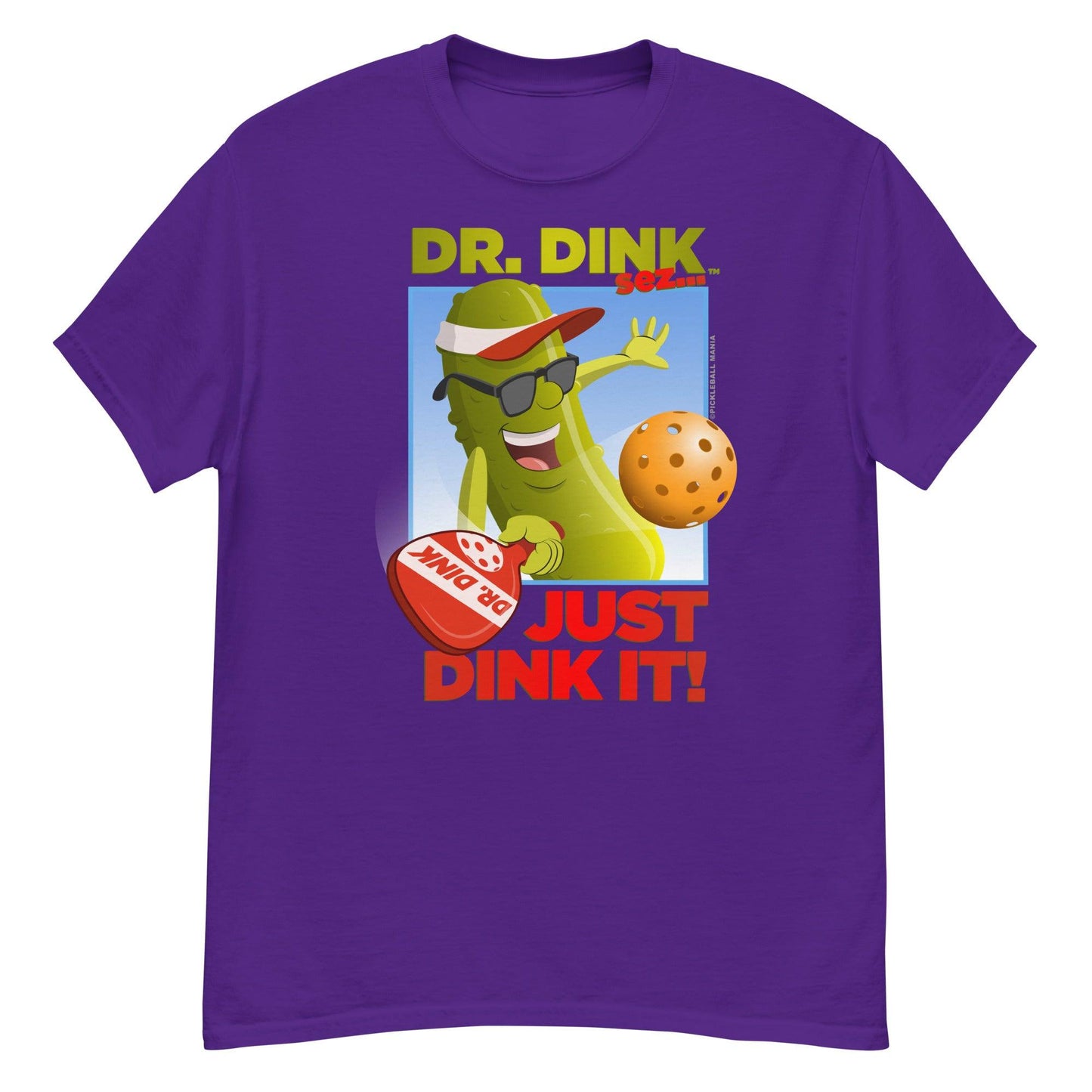 100% Cotton Pickleball T-Shirt - "Just Dink It!" - DocDink.com