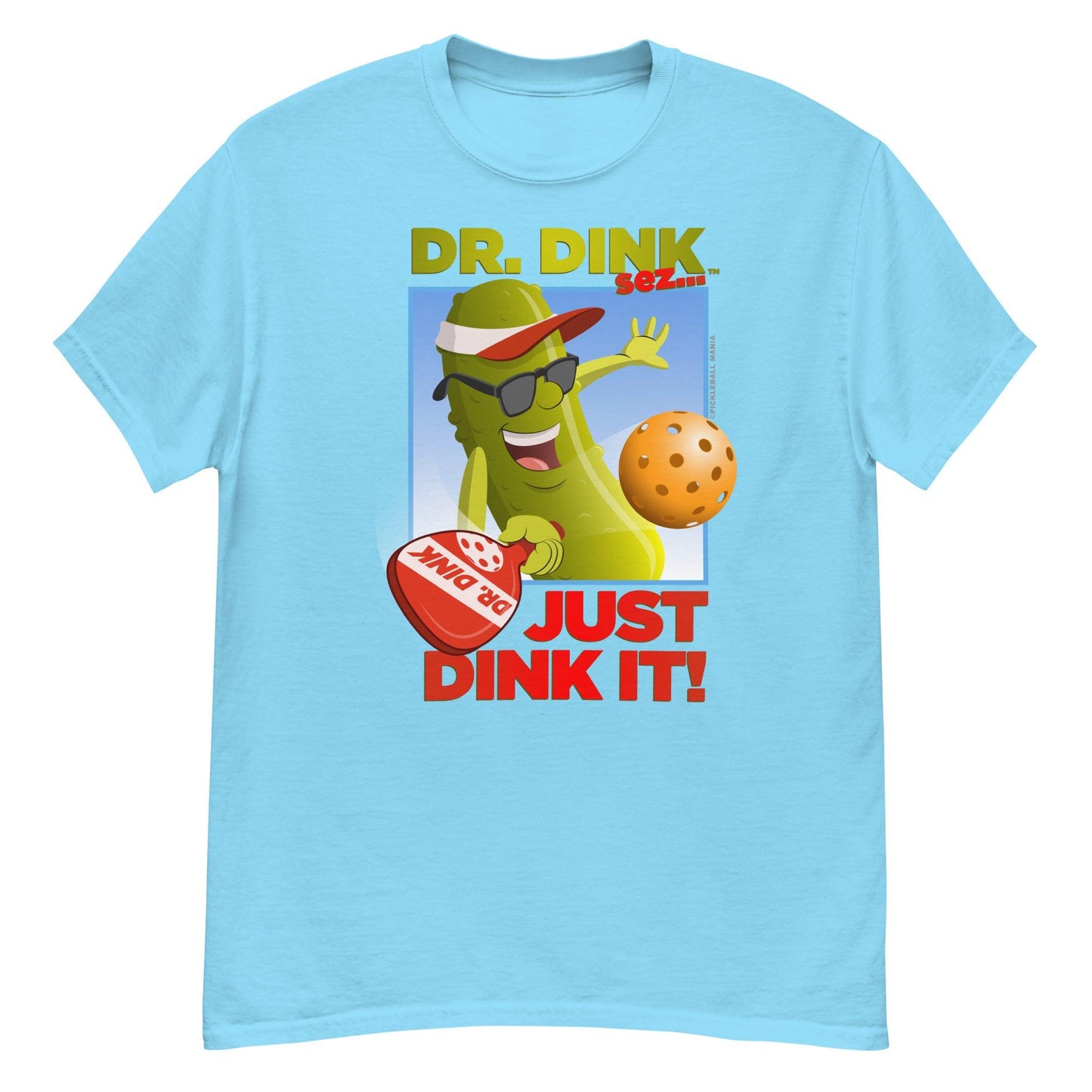 100% Cotton Pickleball T-Shirt - "Just Dink It!" - DocDink.com