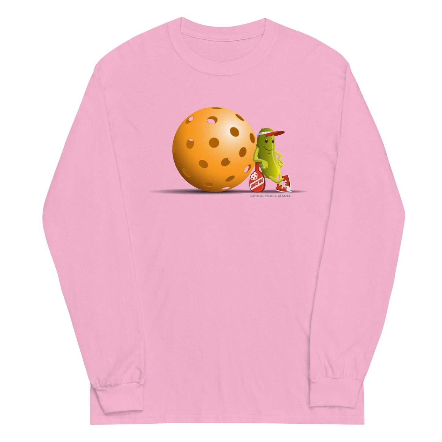 100% Cotton Long Sleeve Pickleball T-Shirt - Just Resting - DocDink.com