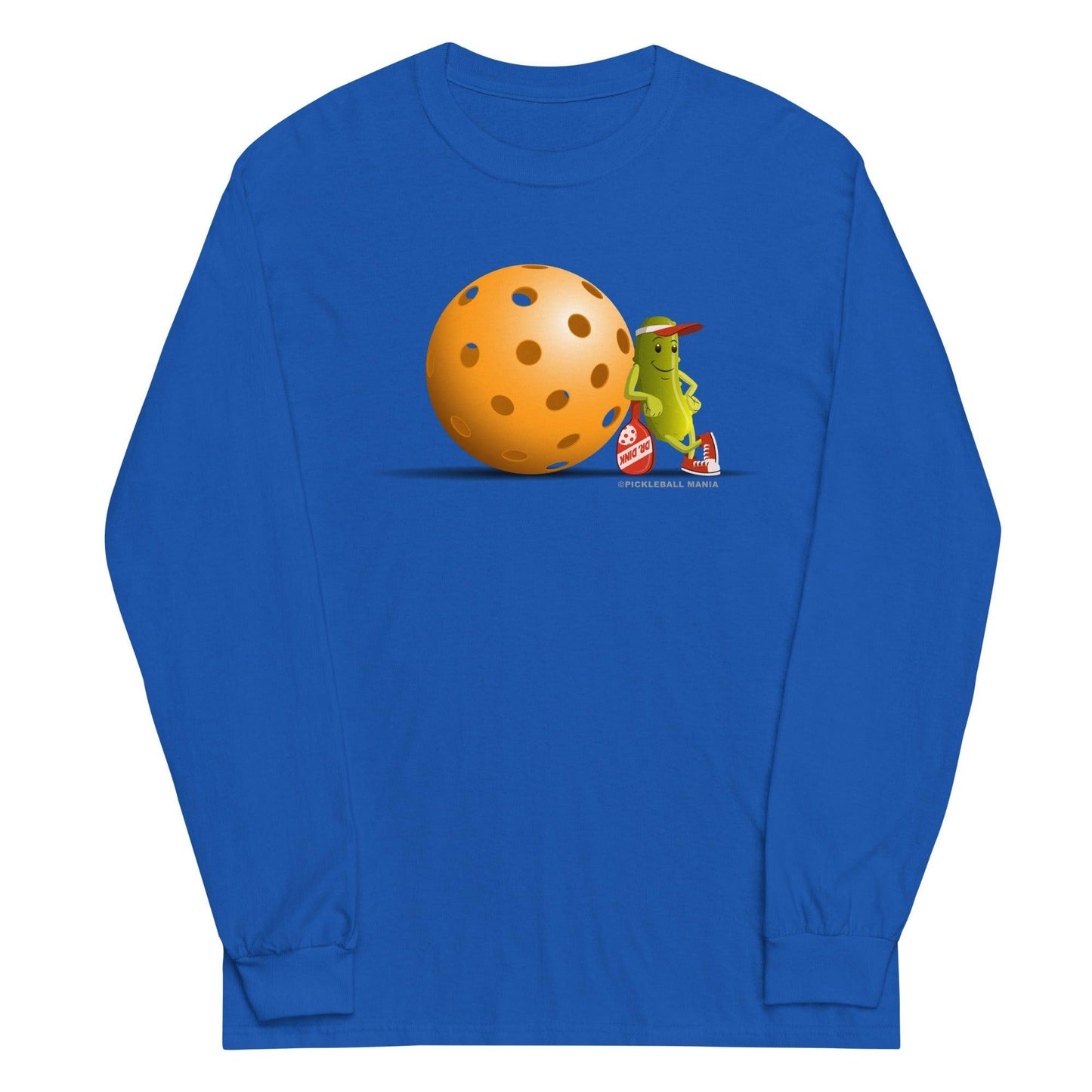 100% Cotton Long Sleeve Pickleball T-Shirt - Just Resting - DocDink.com