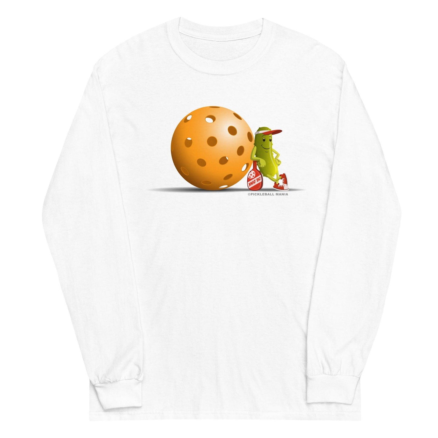 100% Cotton Long Sleeve Pickleball T-Shirt - Just Resting - DocDink.com