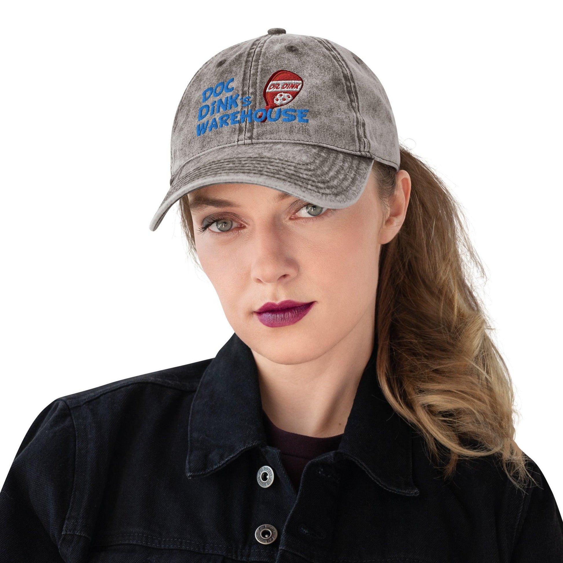 Vintage Denim Hat - Doc Dink's Warehouse - GREY - DocDink.com