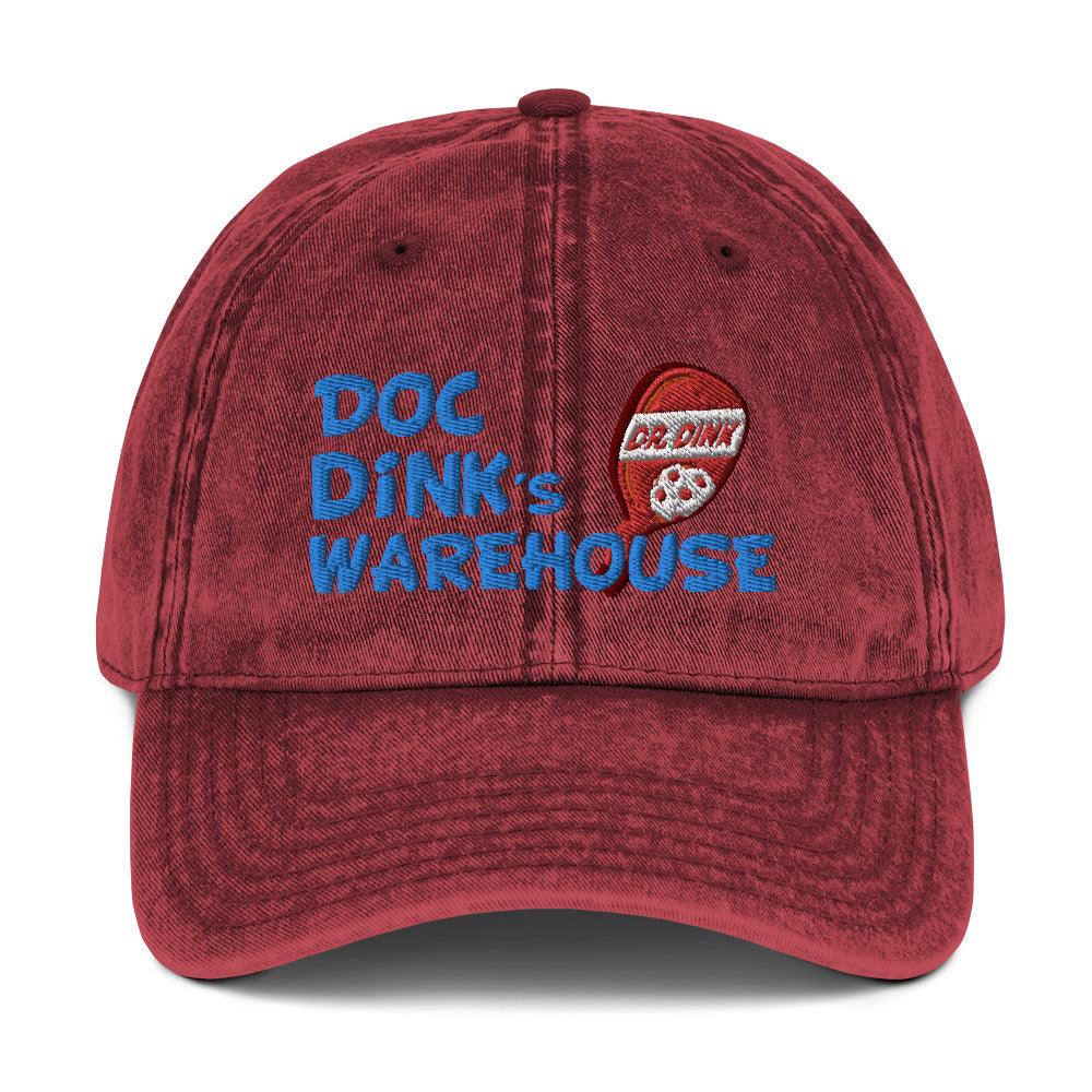 Vintage Denim Hat - Doc Dink's Warehouse - MAROON - DocDink.com