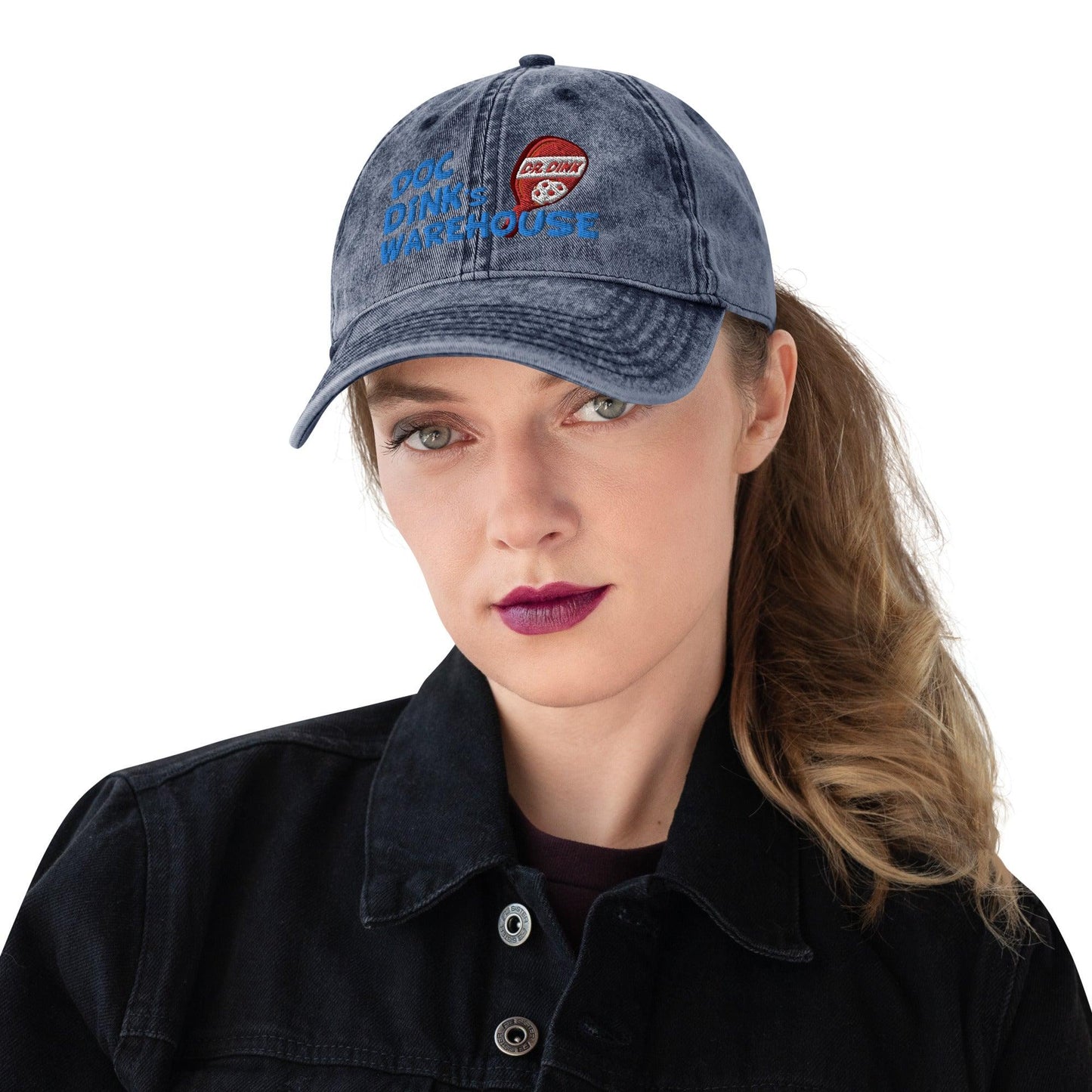 Vintage Denim Hat - Doc Dink's Warehouse - NAVY - DocDink.com