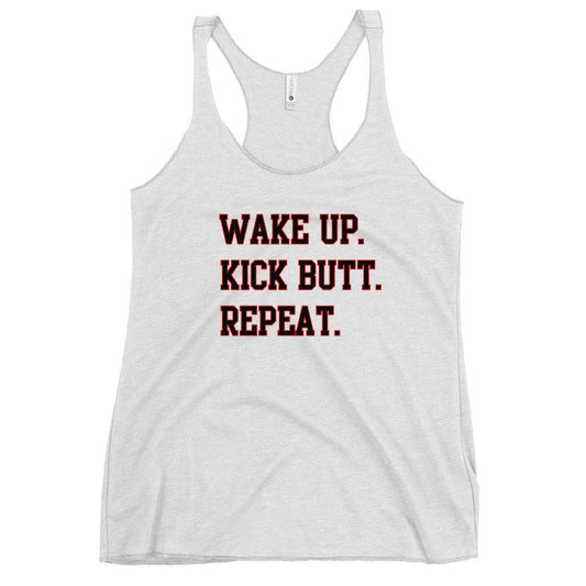 Women's Racerback Tank Top - WAKE UP - DocDink.com