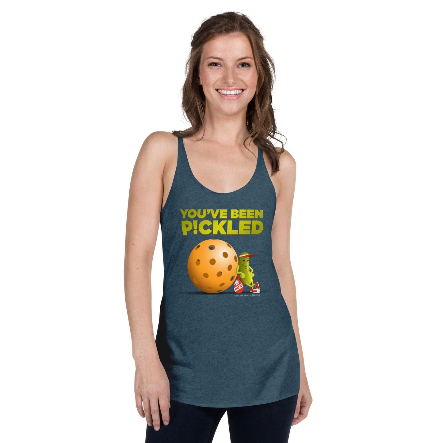 Women's Racerback Pickleball Tank Top - "You've been Pickled!" - DocDink.com