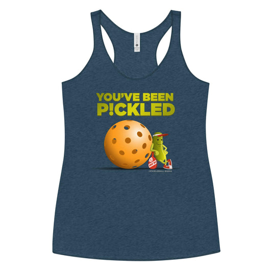 Women's Racerback Pickleball Tank Top - "You've been Pickled!" - DocDink.com