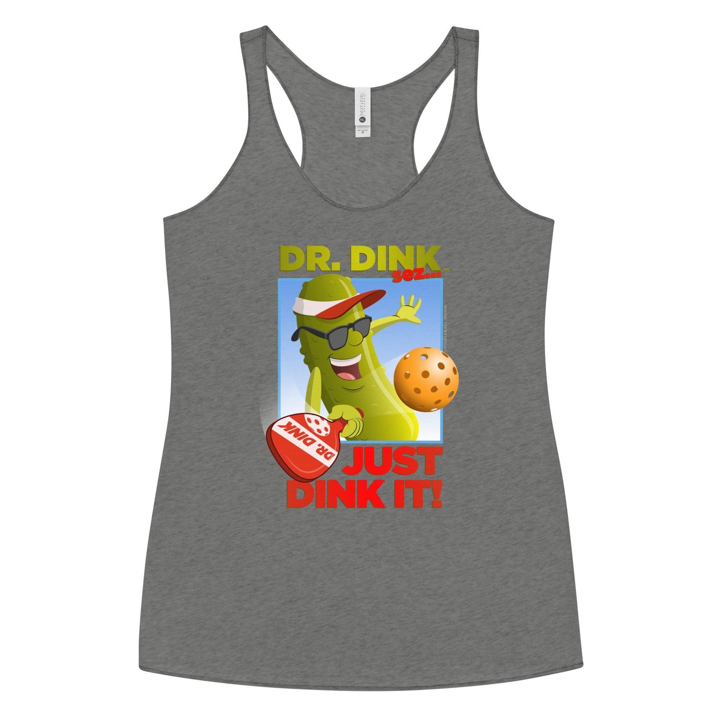 Women's Racerback Pickleball Tank Top - "Just Dink It!" - DocDink.com